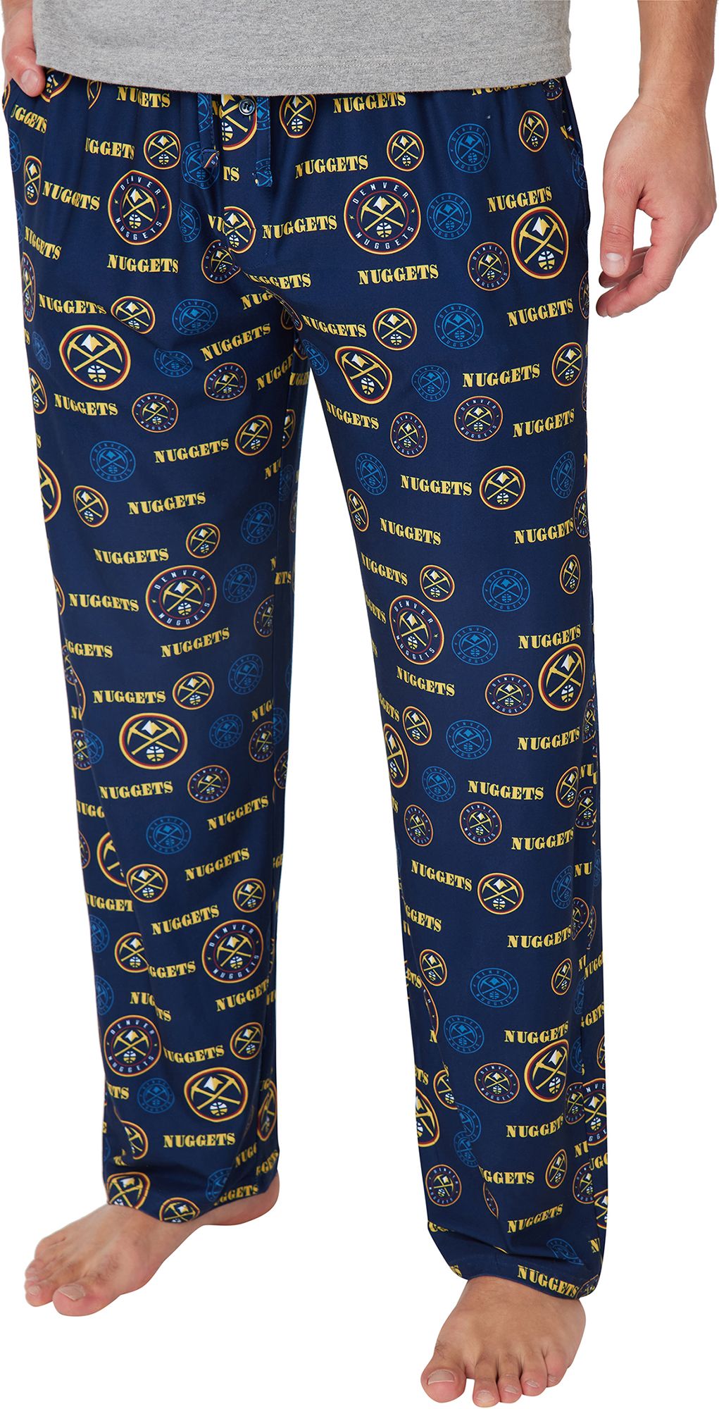 Concepts Sport Men's Denver Nuggets Navy All Over Print Sleep Pants product image