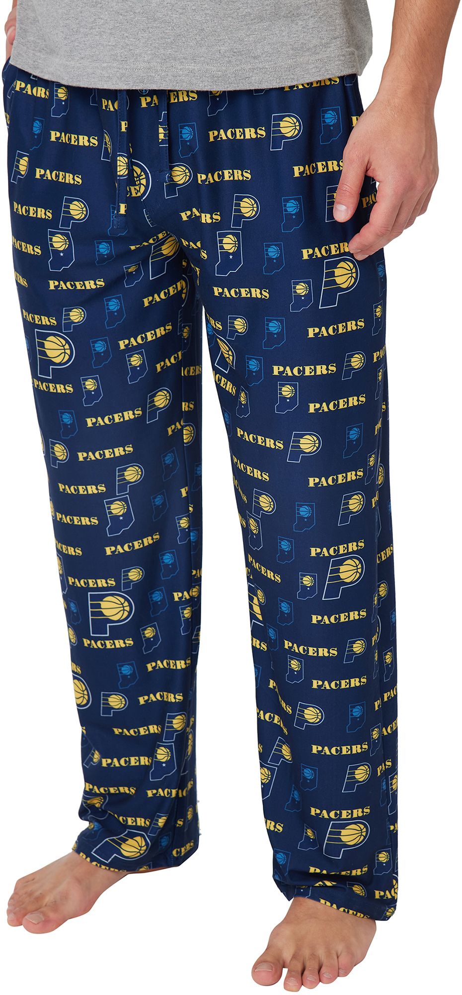 Concepts Sport Men's Indiana Pacers Navy All Over Print Sleep Pants product image