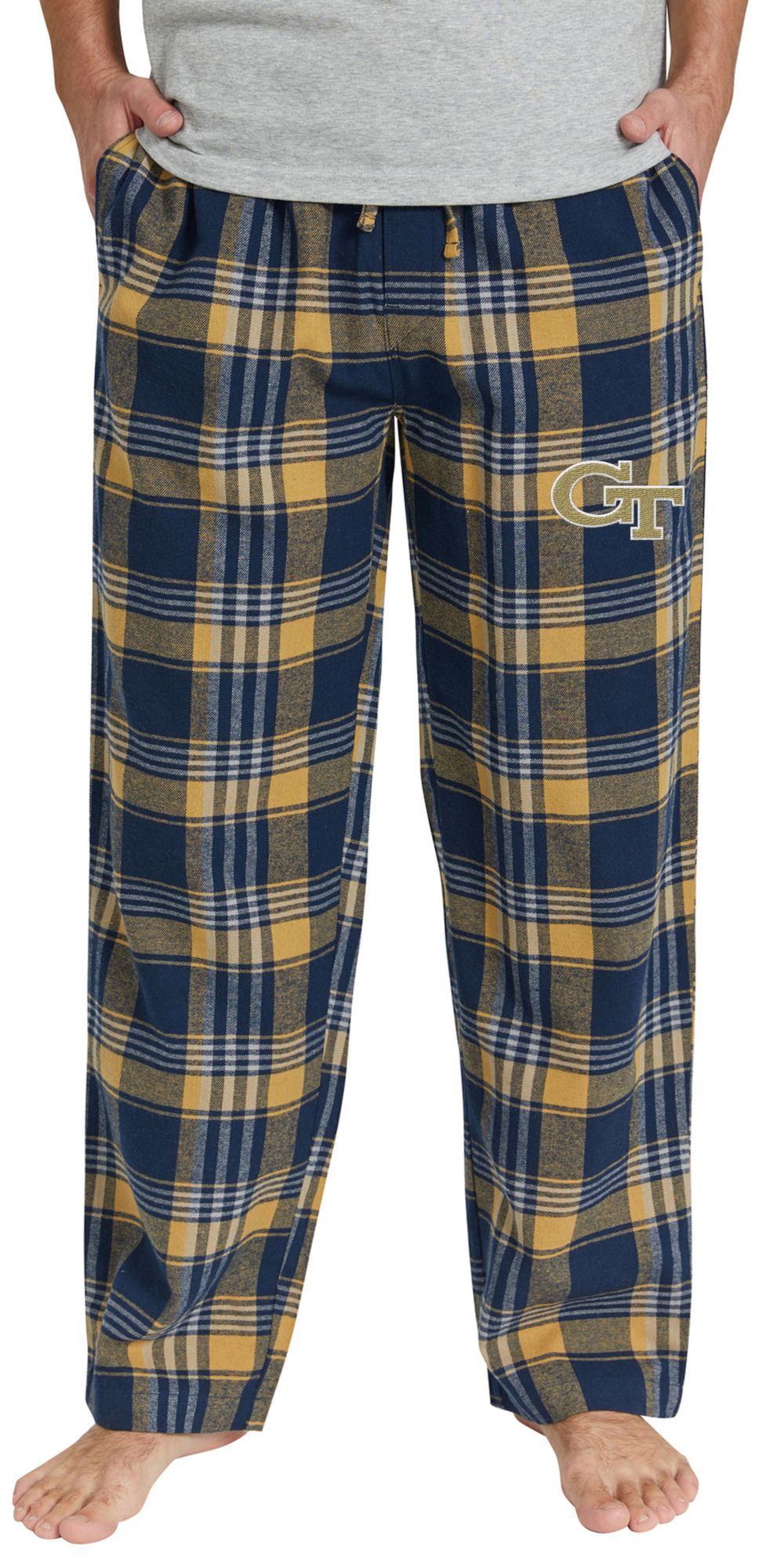 Concepts Sport Men's Georgia Tech Yellow Jackets Flannel Sleep Pants product image