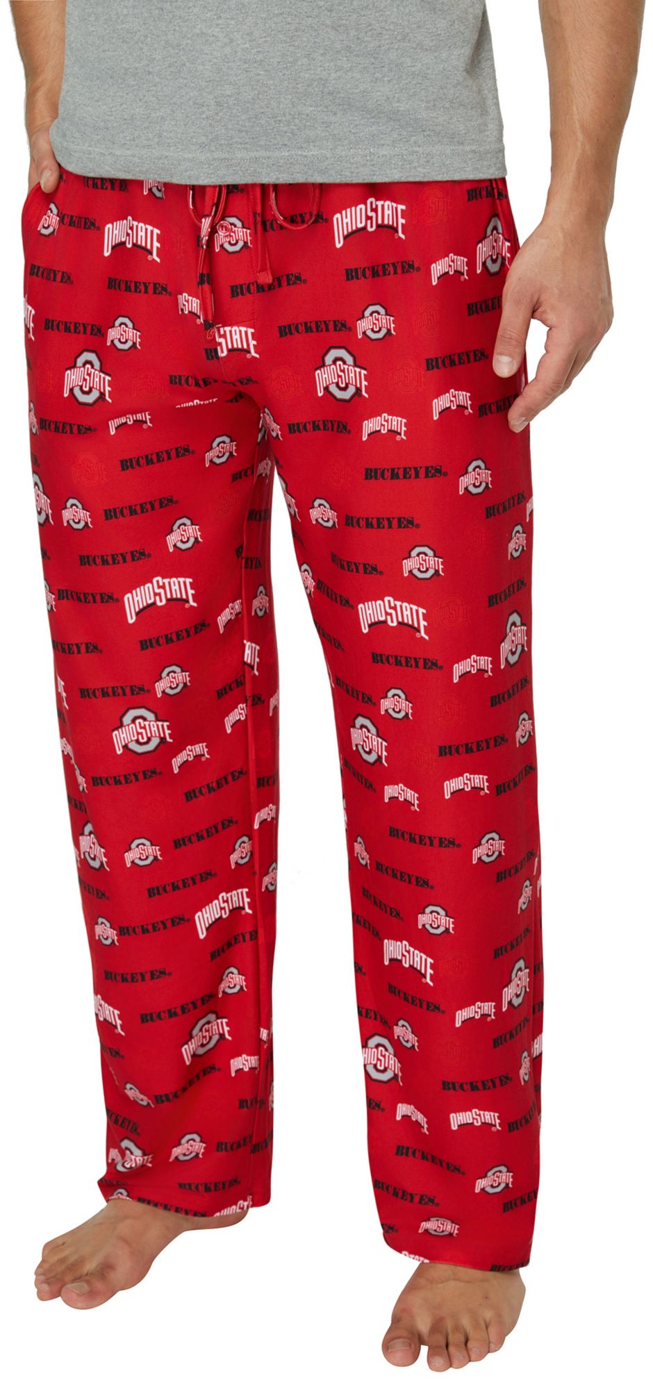 Concepts Sport Men's Ohio State Buckeyes Red All Over Print Sleep Pants product image