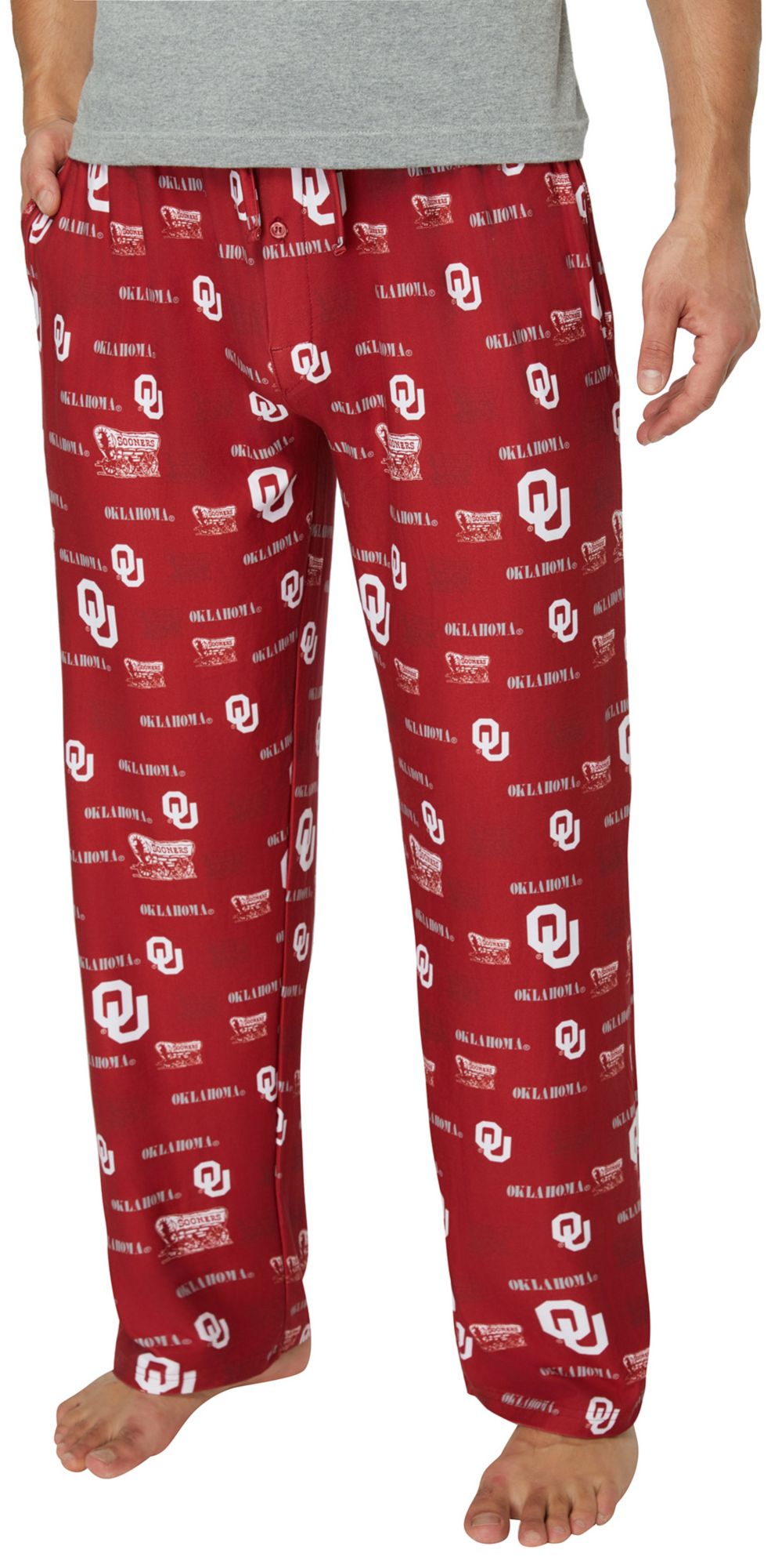 Concepts Sport Men's Oklahoma Sooners Red All Over Print Sleep Pants product image