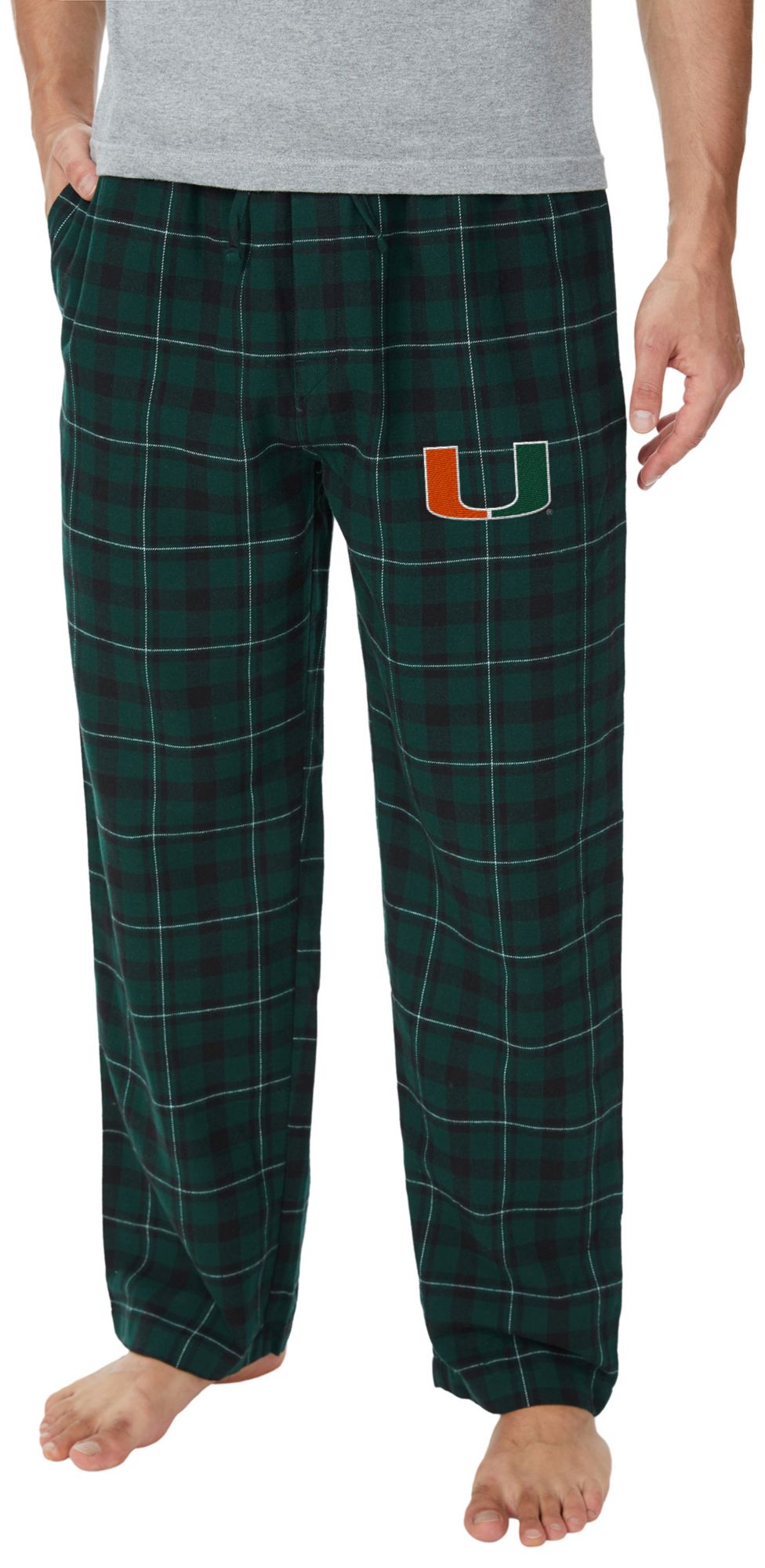 Concepts Sport Men's Miami Hurricanes Flannel Sleep Pants product image