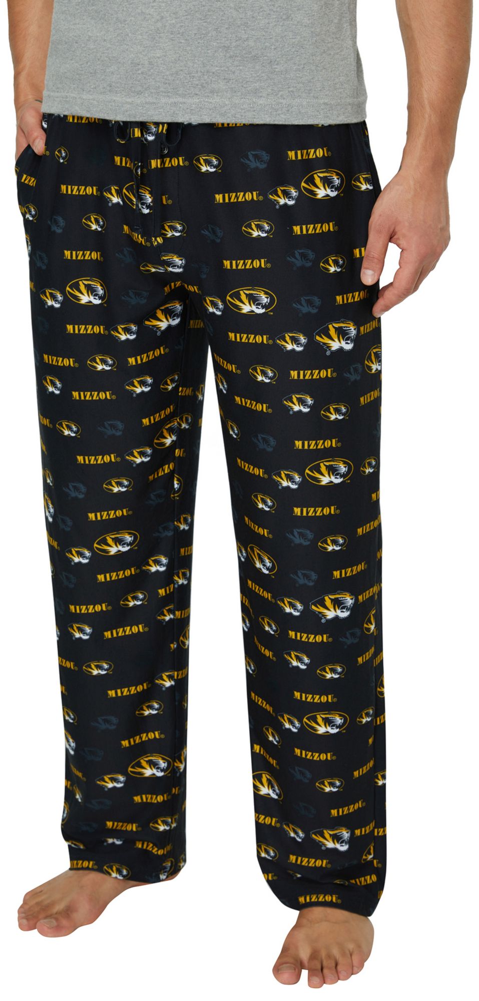 Concepts Sport Men's Missouri Tigers Black All Over Print Sleep Pants product image
