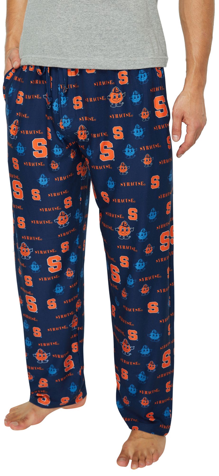 Concepts Sport Men's Syracuse Orange Navy All Over Print Sleep Pants product image