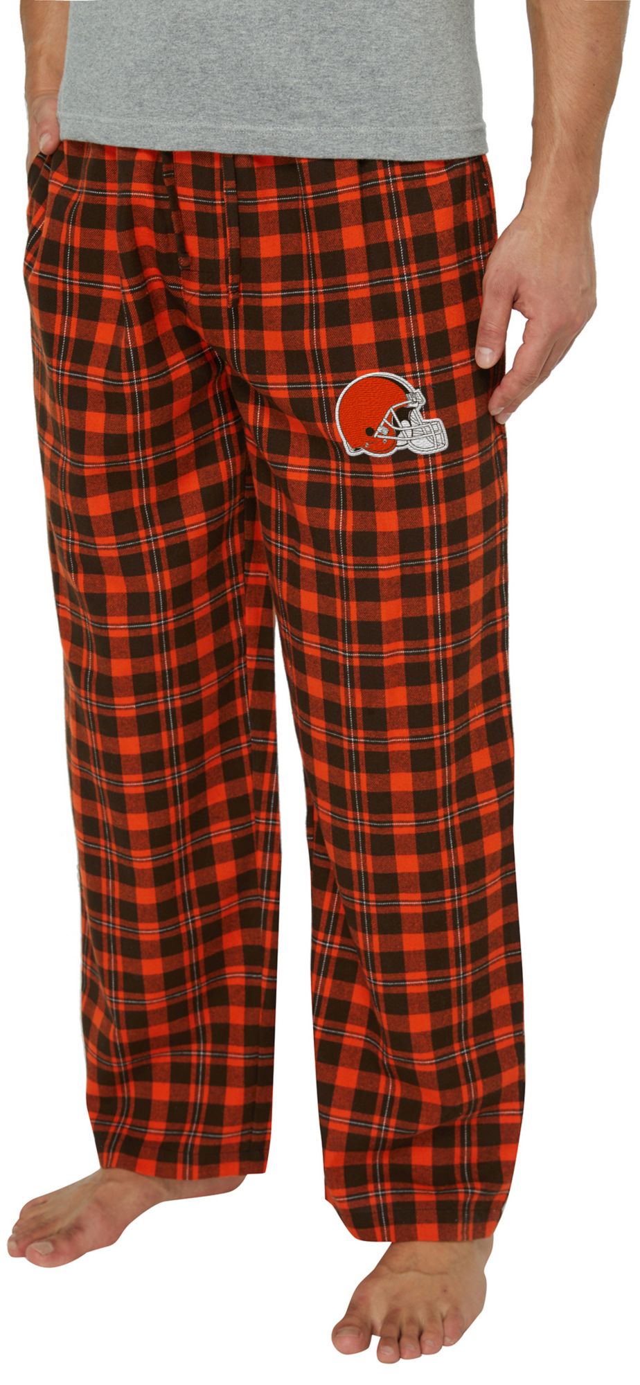 Concepts Sport Men's Cleveland Browns Brown Hawthorn Flannel Sleep Pants product image