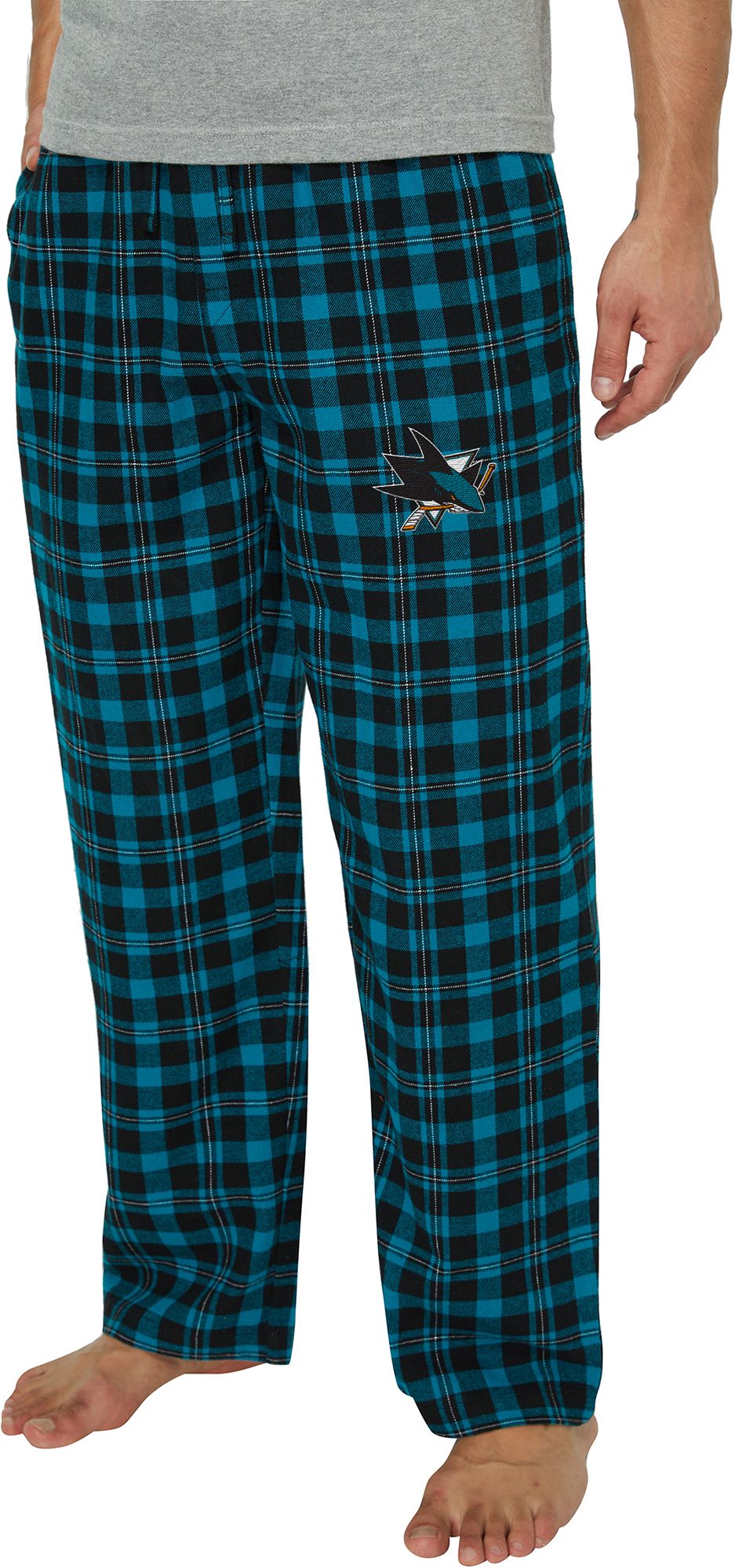 Concepts Sport Men's San Jose Sharks Black Hawthorn Flannel Pants product image
