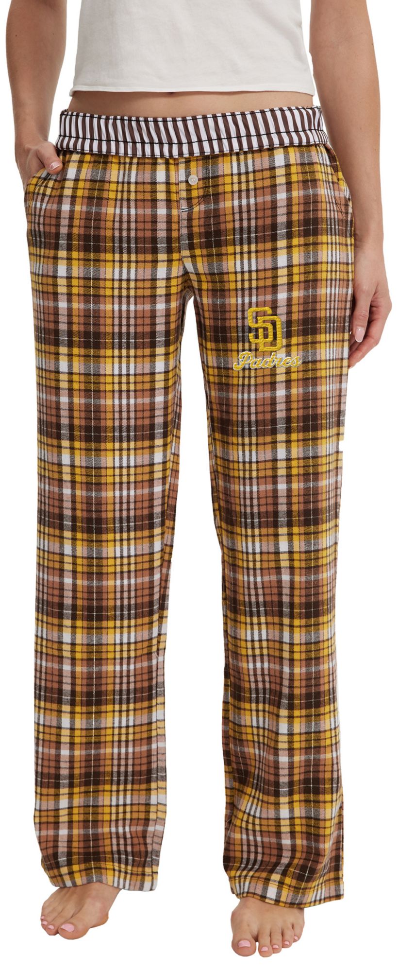 Concepts Sport Women's San Diego Padres Brown Laney Flannel Sleep Pants product image