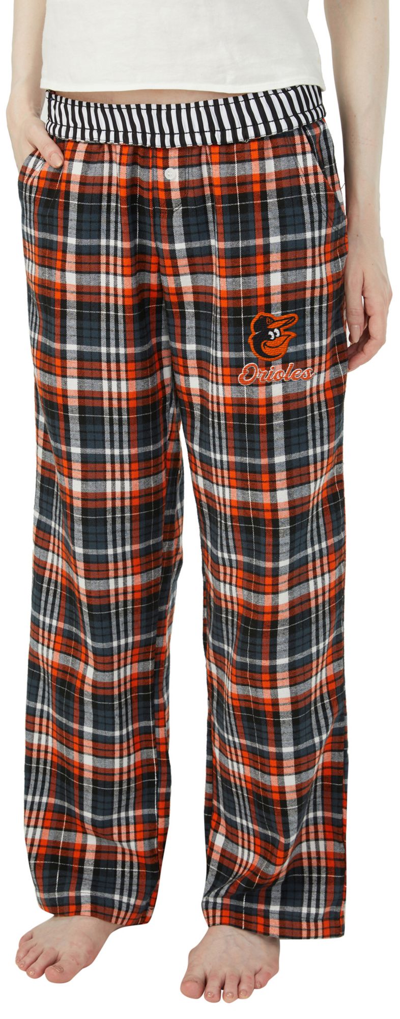 Concepts Sport Women's Baltimore Orioles Black Laney Flannel Sleep Pants product image