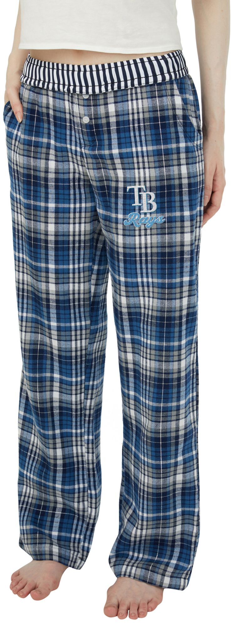 Concepts Sport Women's Tampa Bay Rays Navy Laney Flannel Sleep Pants product image