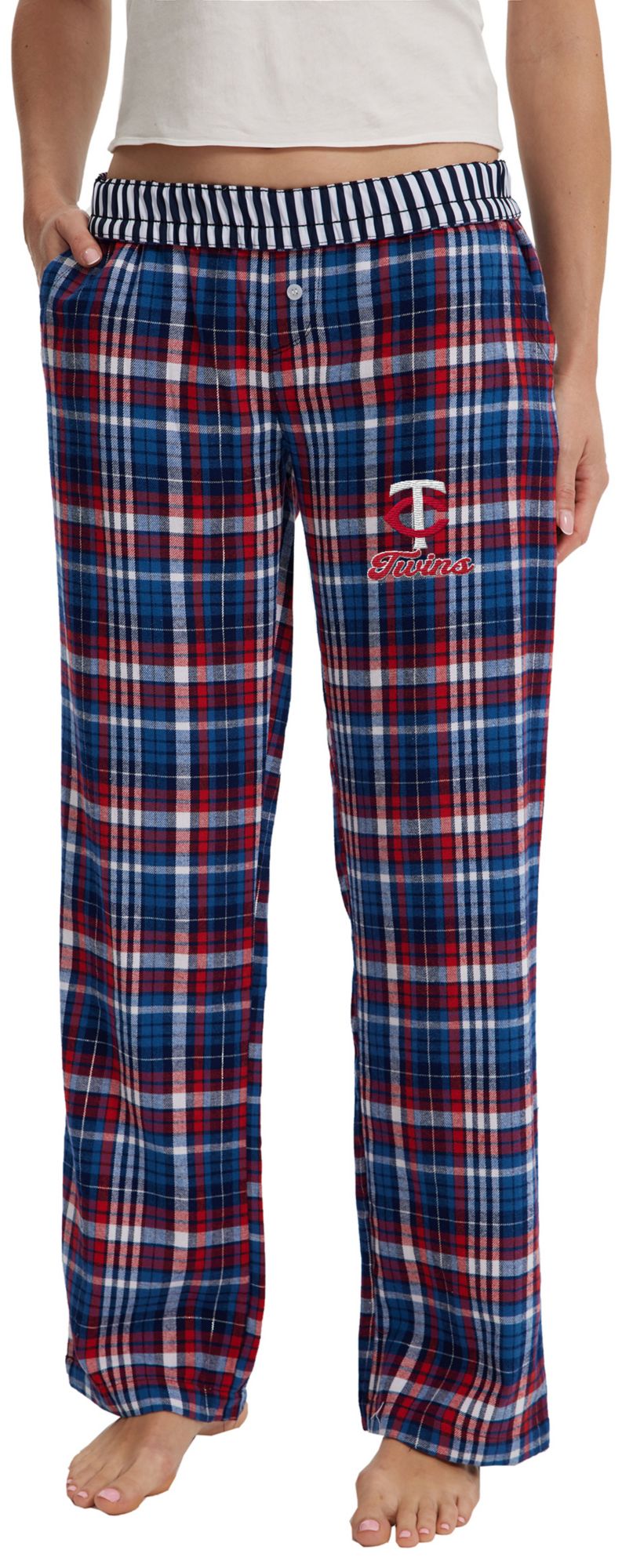 Concepts Sport Women's Minnesota Twins Navy Laney Flannel Sleep Pants product image