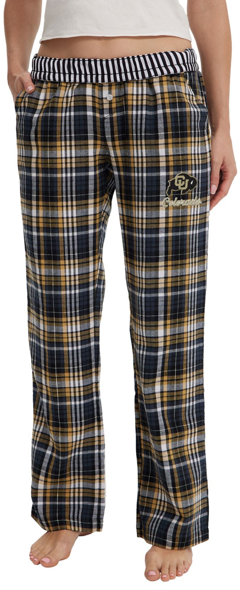 Concepts Sport Women's Colorado Buffaloes Multi-Plaid Laney Sleep Pants product image