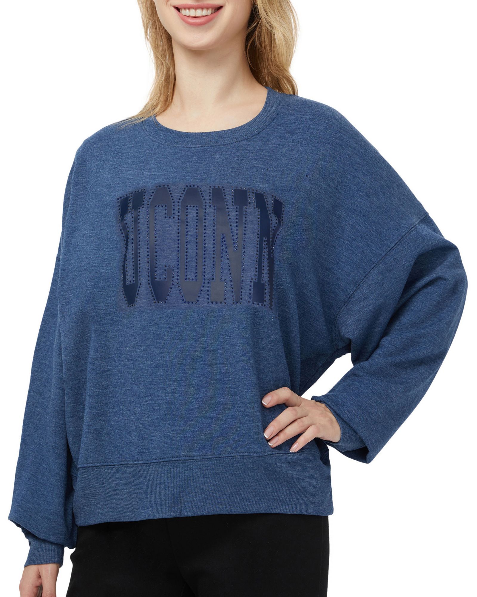 Concepts Sport Women's UConn Huskies Navy Rhumba Crewneck product image