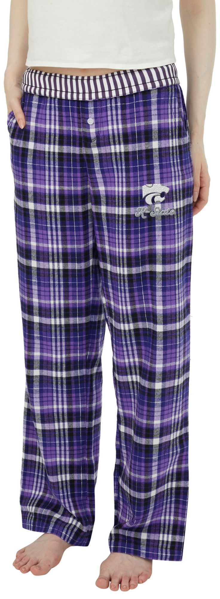 Concepts Sport Women's Kansas State Wildcats Multi-Plaid Laney Sleep Pants product image