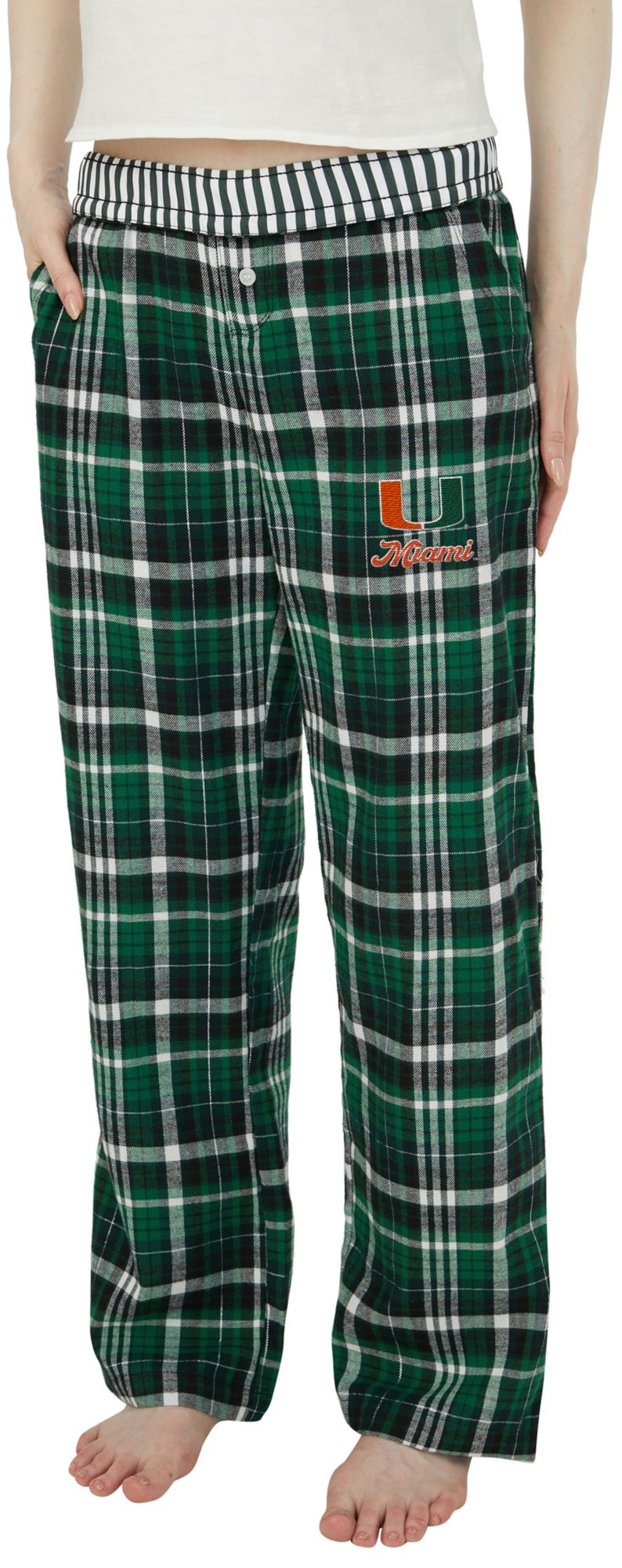 Concepts Sport Women's Miami Hurricanes Multi-Plaid Laney Sleep Pants product image