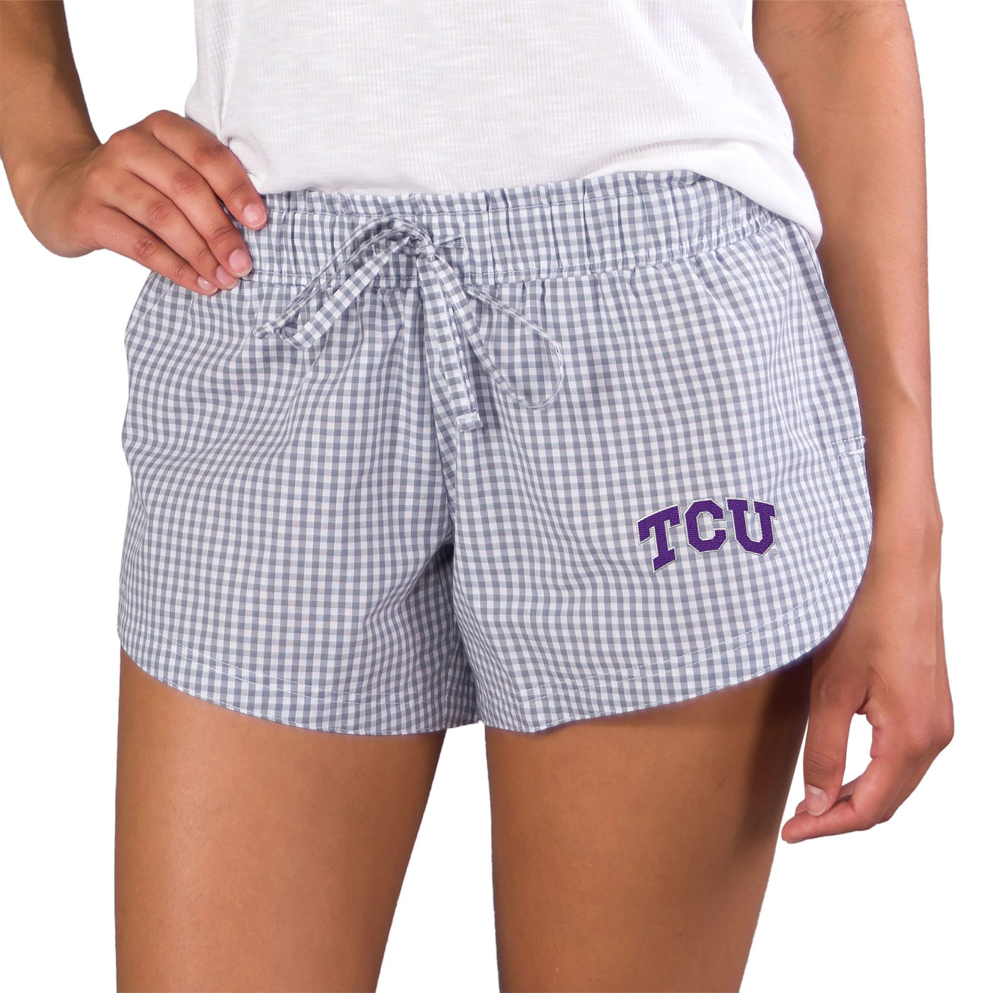 Concepts Sport Women's TCU Horned Frogs Grey Tradition Shorts product image
