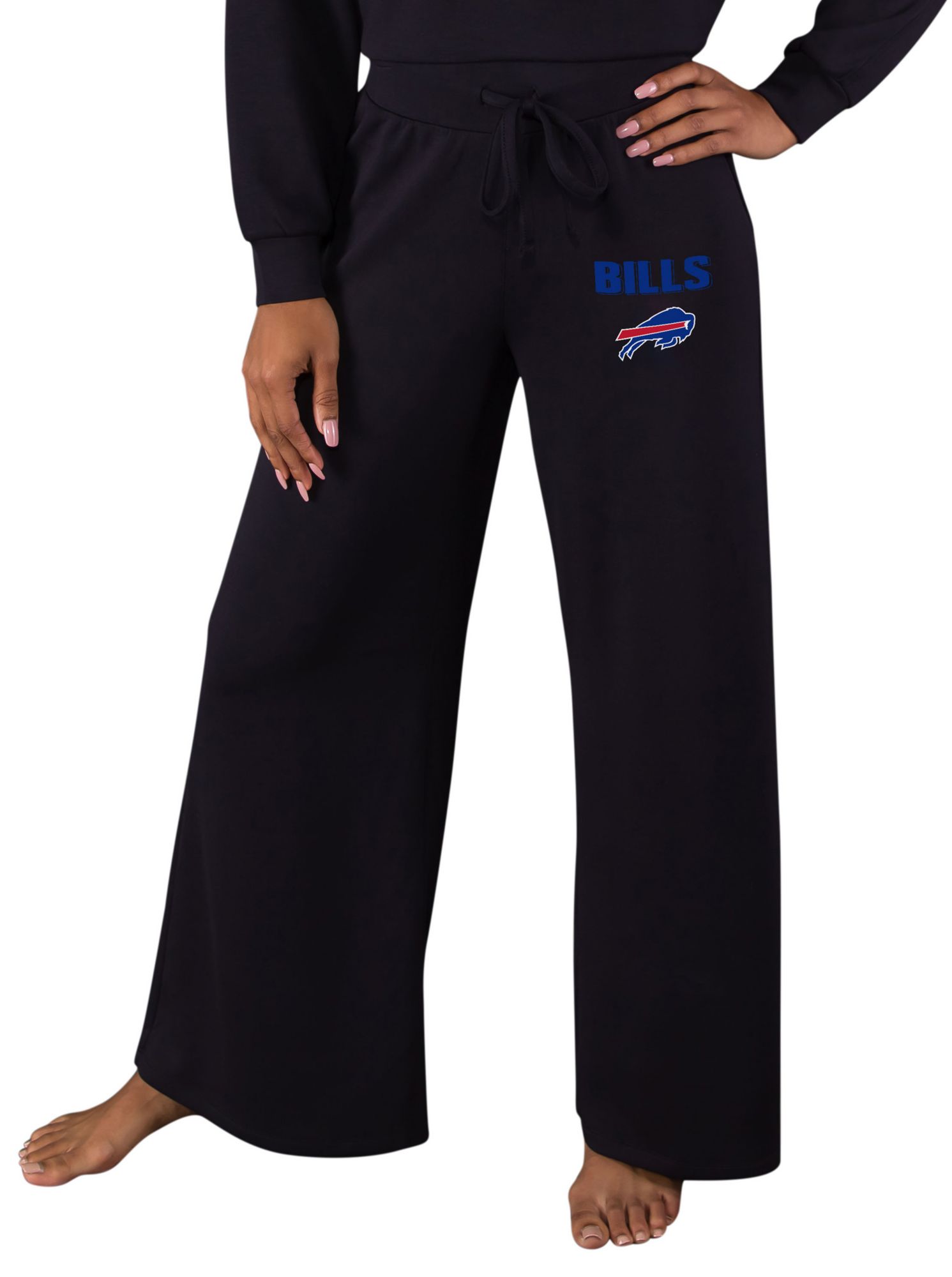 Concepts Sport Women's Buffalo Bills Black Darby Wideleg Pant product image