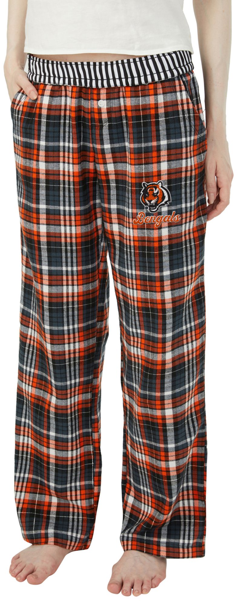 Concepts Sport Women's Cincinnati Bengals Black Laney Flannel Sleep Pants product image