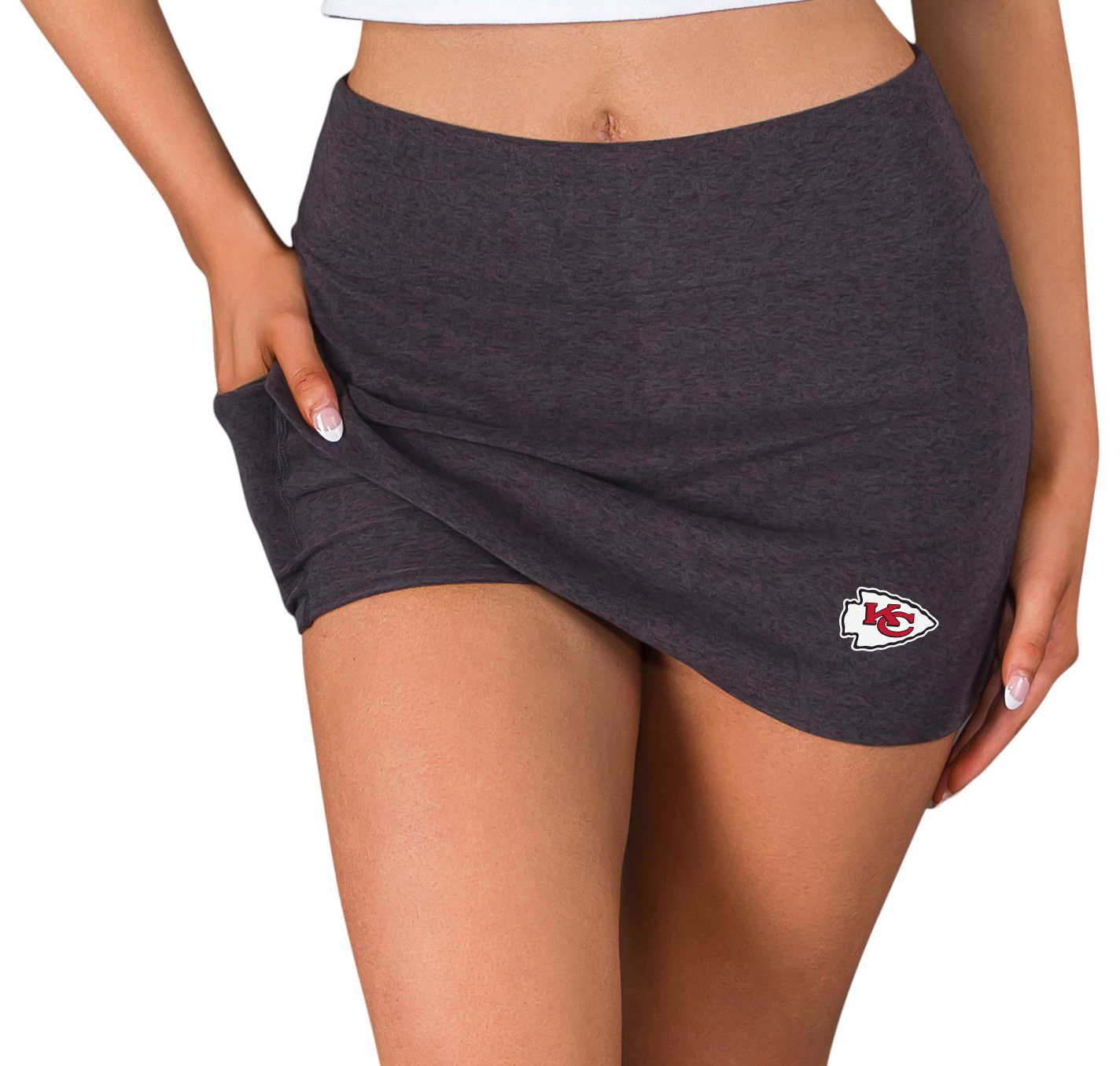 Concepts Sport Women's Kansas City Chiefs Charcoal Centerline Skort product image