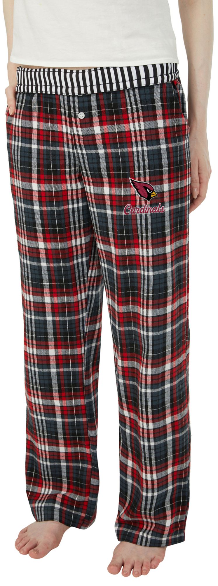 Concepts Sport Women's Arizona Cardinals Black Laney Flannel Sleep Pants product image