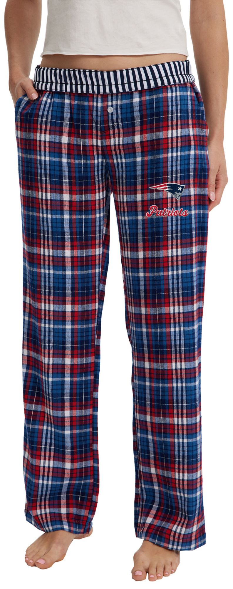 Concepts Sport Women's New England Patriots Navy Laney Flannel Sleep Pants product image
