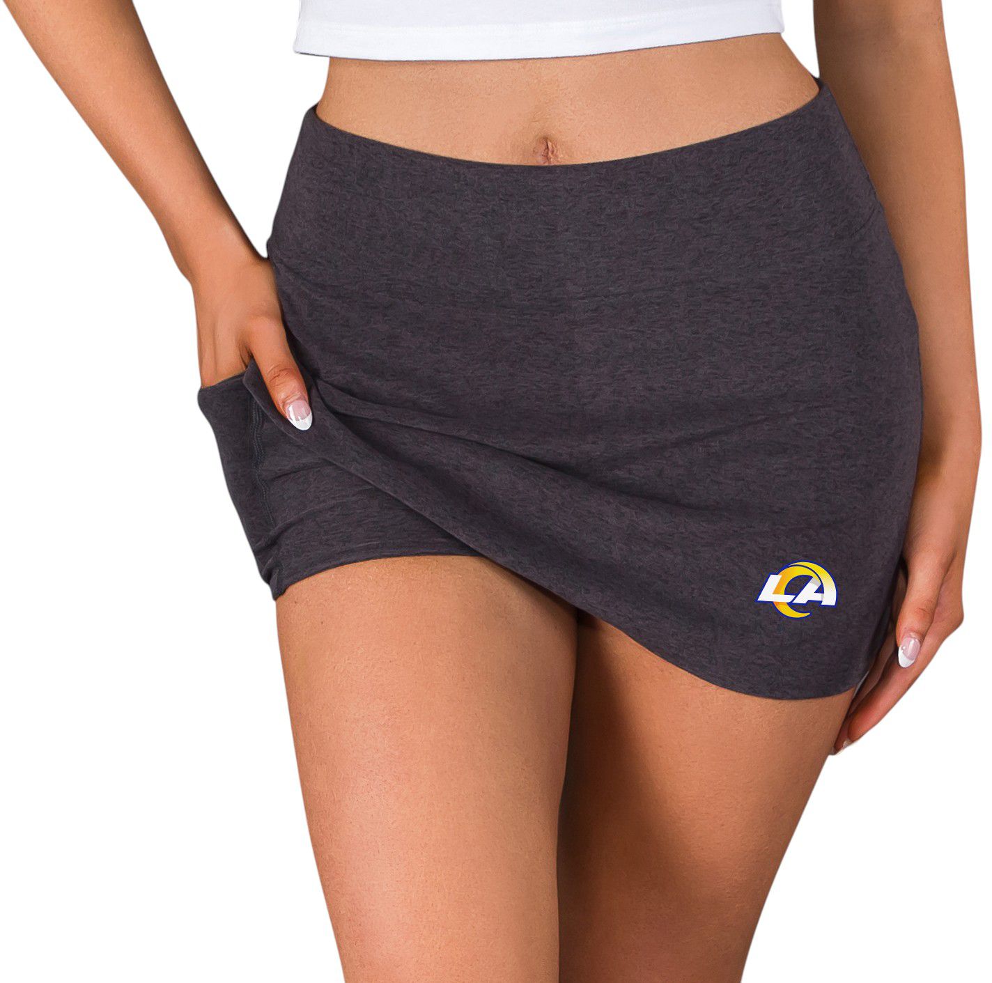 Concepts Sport Women's Los Angeles Rams Charcoal Centerline Skort product image