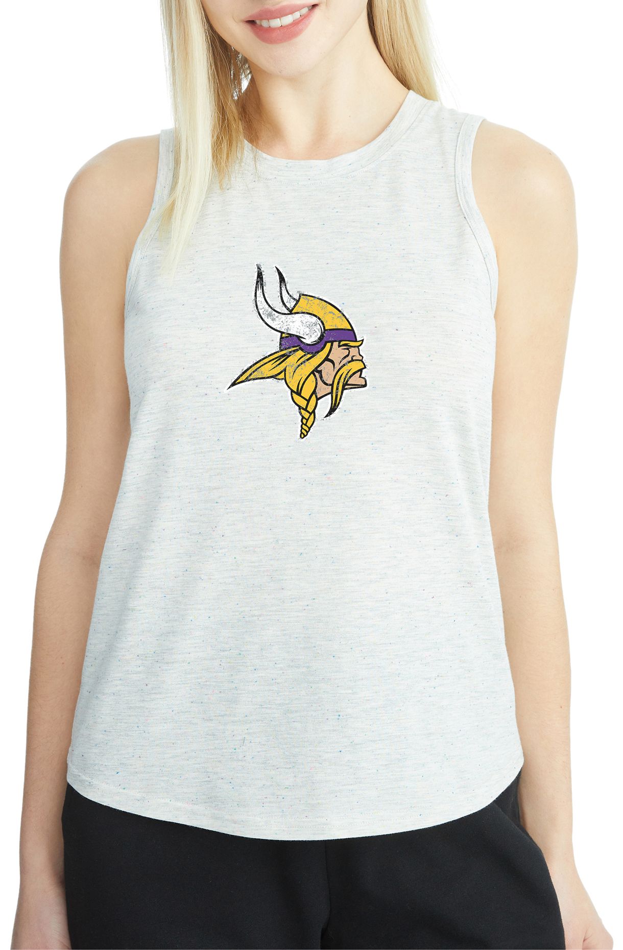 Concepts Sport Women's Minnesota Vikings Grey Speckle Tank Top product image