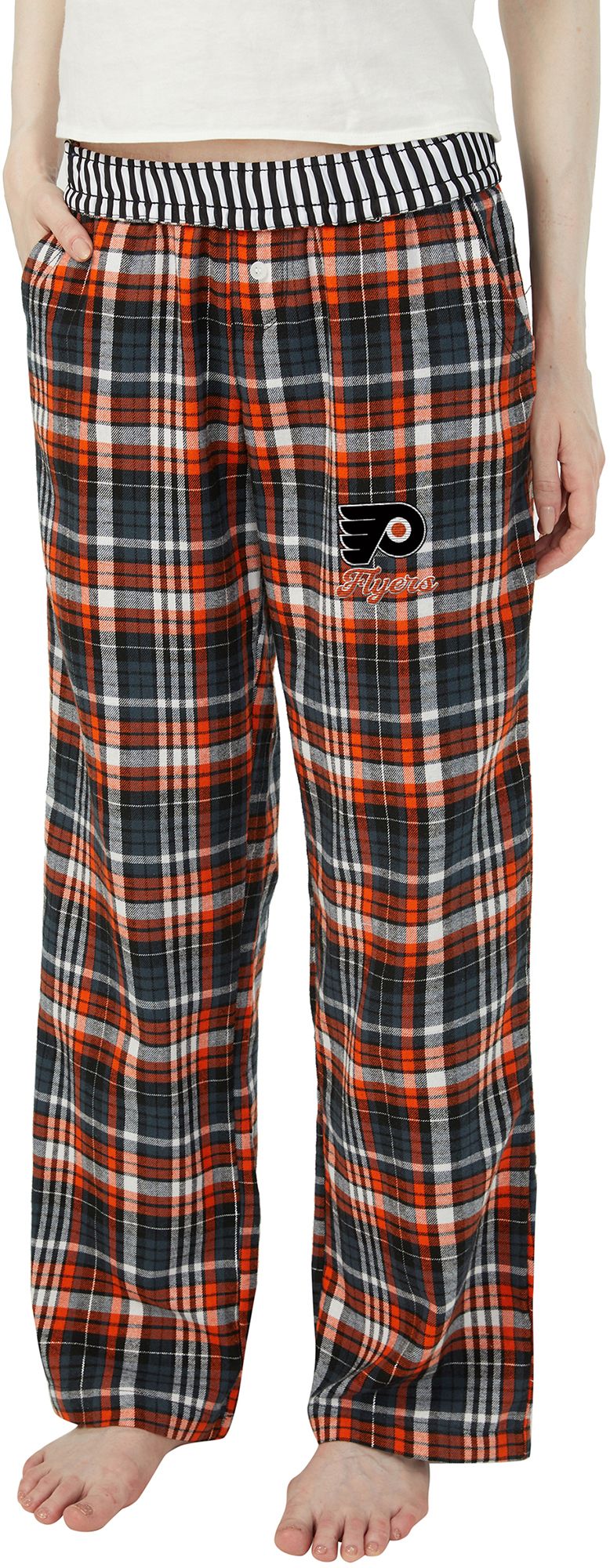 Concepts Sport Women's Philadelphia Flyers Black Laney Flannel Sleep Pants product image