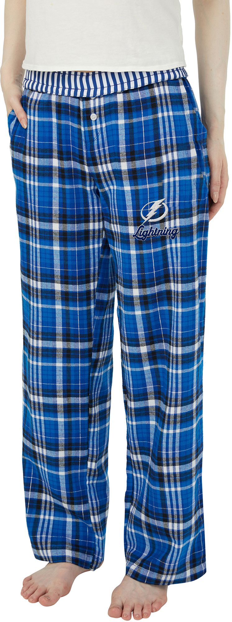 Concepts Sport Women's Tampa Bay Lightning Blue Laney Flannel Sleep Pants product image