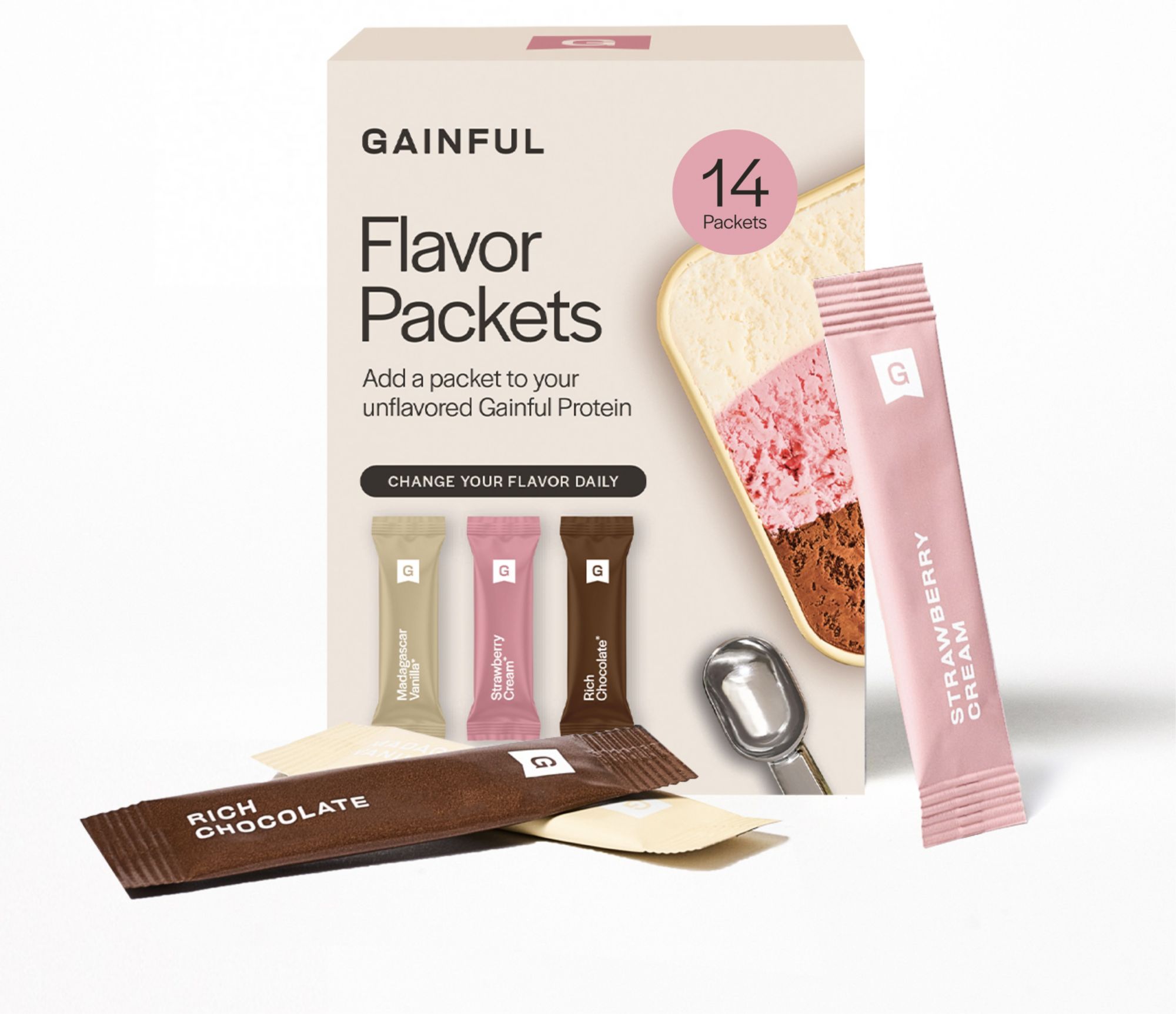 GAINFUL Neapolitan Flavor Sticks Protein Variety Pack – 14 Count product image