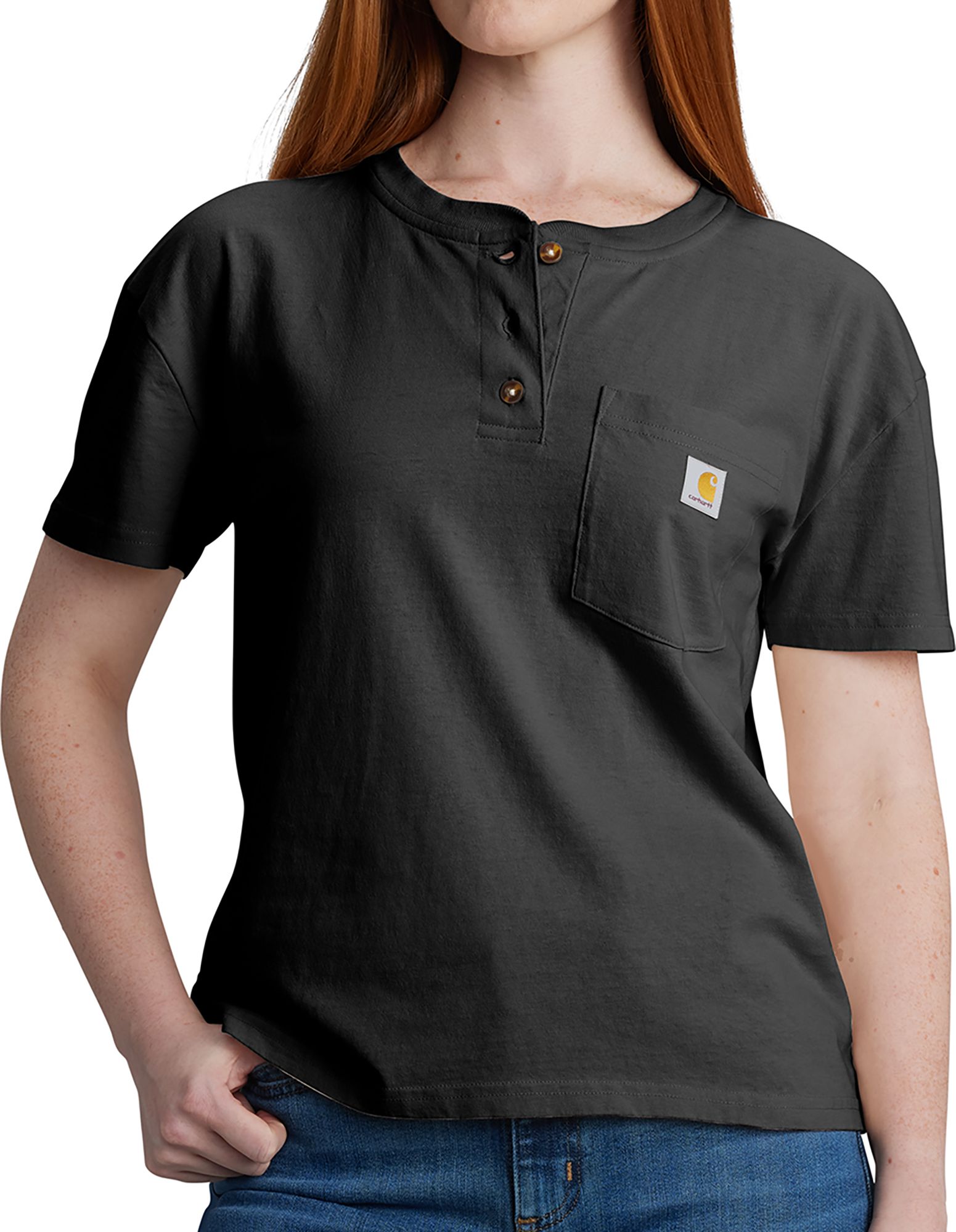 Carhartt Women's Loose Fit Heavyweight Henley Short Sleeve Tee product image