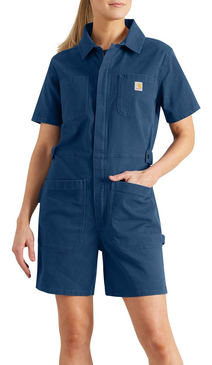 Carhartt Women's TENCEL™ Fiber Series Relaxed Fit Twill Short-Sleeve Shortall product image