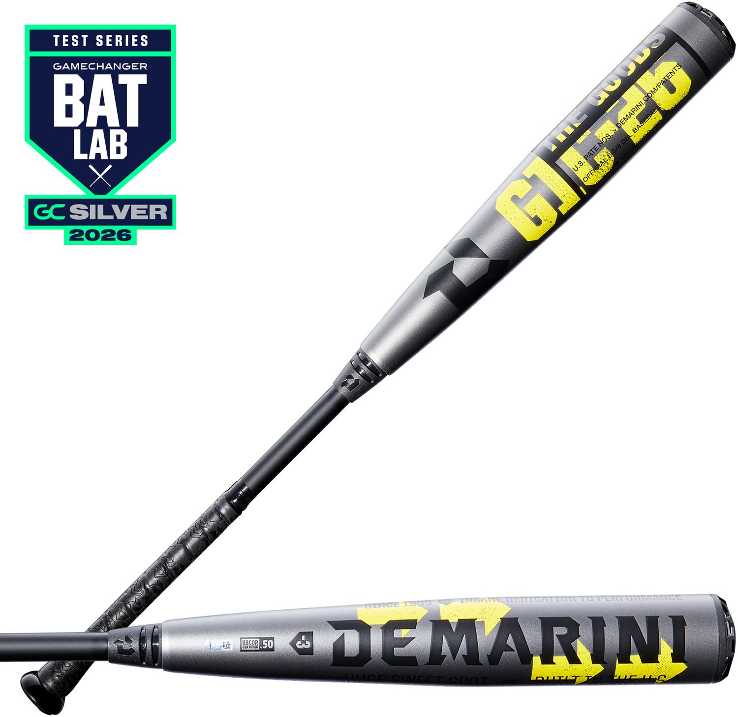 DeMarini The Goods Gunmetal Hybrid BBCOR Bat 2026 (-3) product image