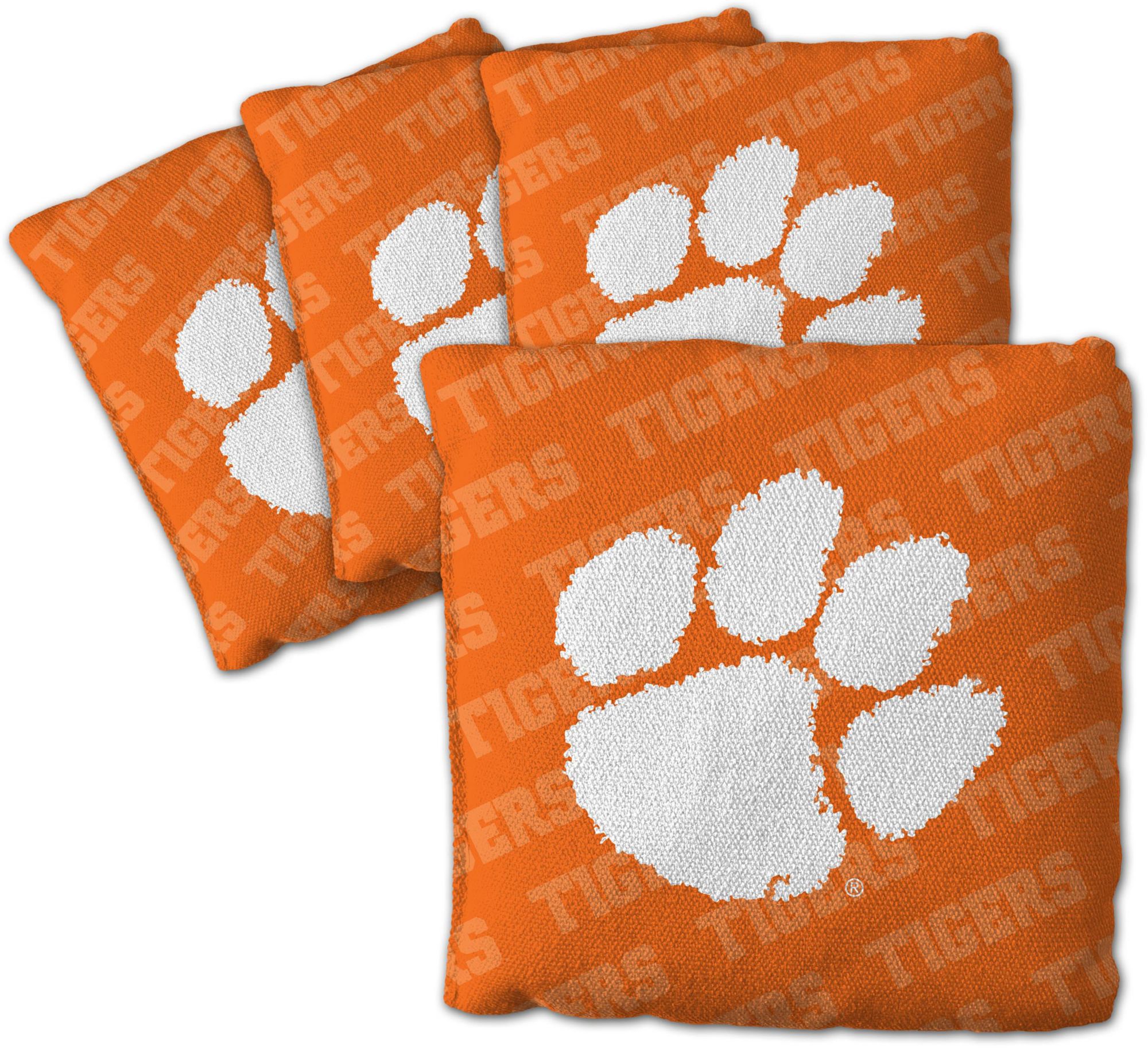 YouTheFan Clemson Tigers Orange 4-Pack Cornhole Bean Bag Set product image