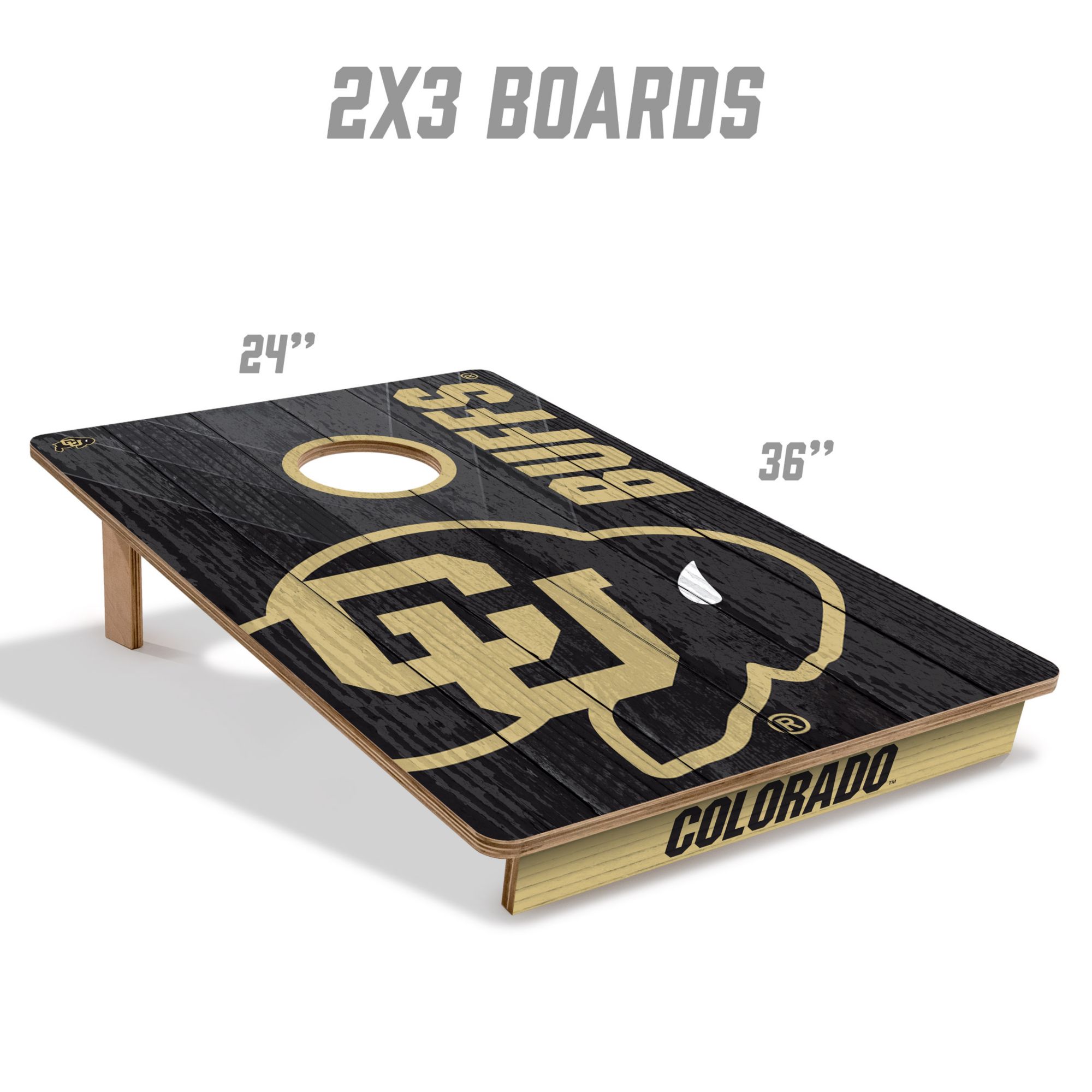 YouTheFan Colorado Buffaloes 2' x 3' Cornhole Boards product image