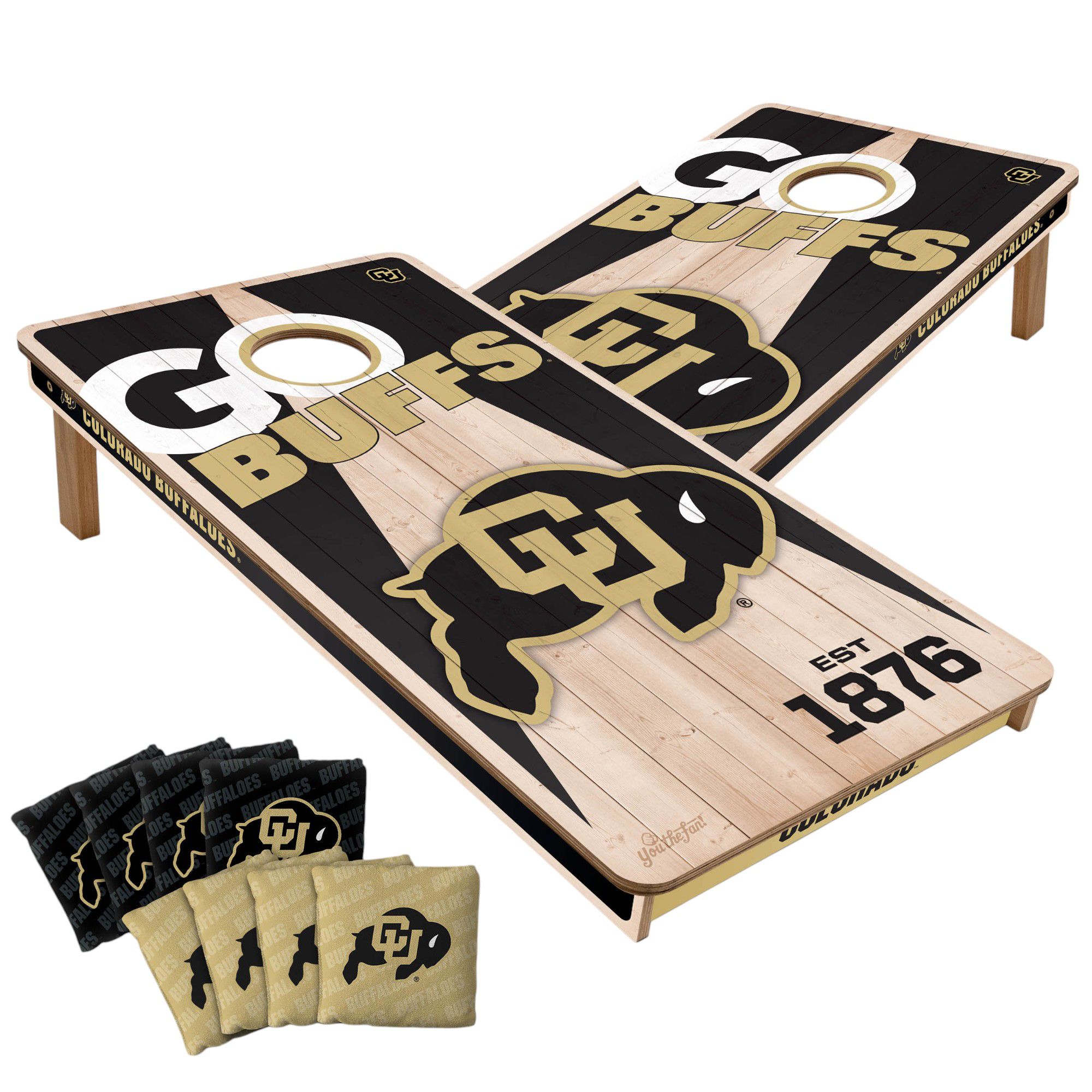 YouTheFan Colorado Buffaloes 2' x 4' Cornhole Boards product image