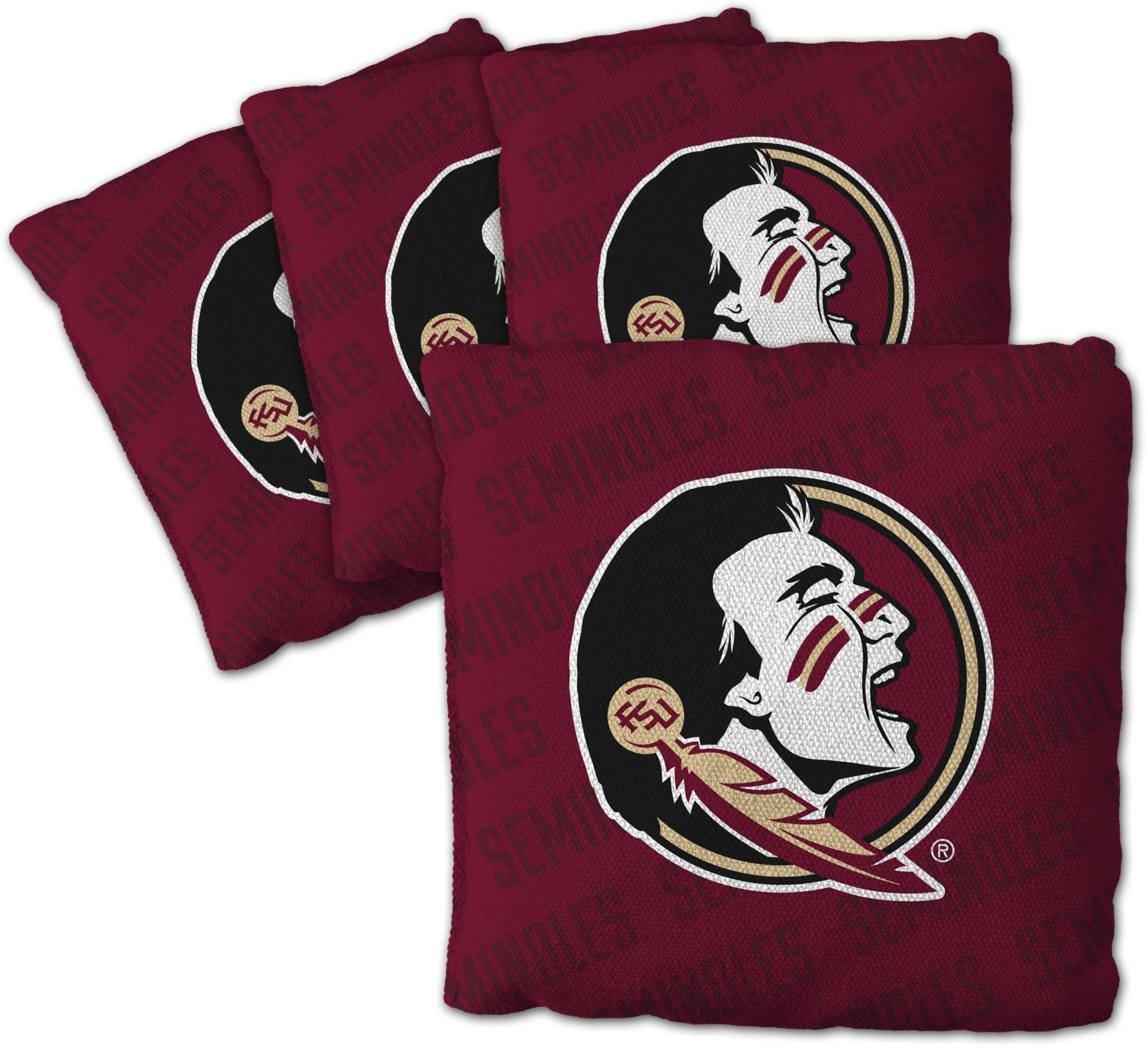 YouTheFan Florida State Seminoles Maroon 4-Pack Cornhole Bean Bag Set product image