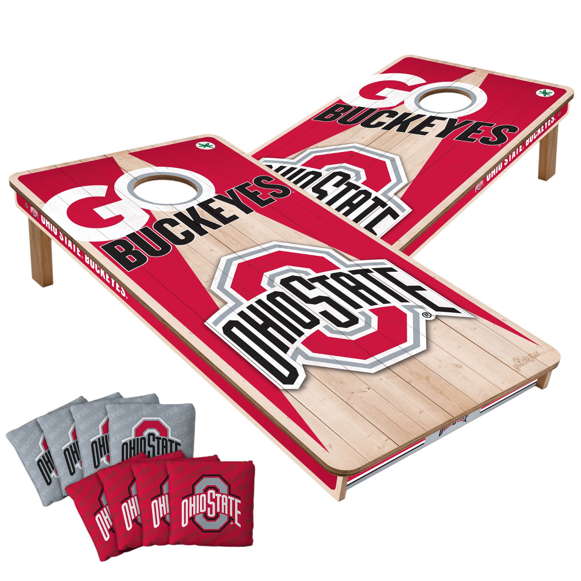 YouTheFan Ohio State Buckeyes 2' x 4' Cornhole Boards product image