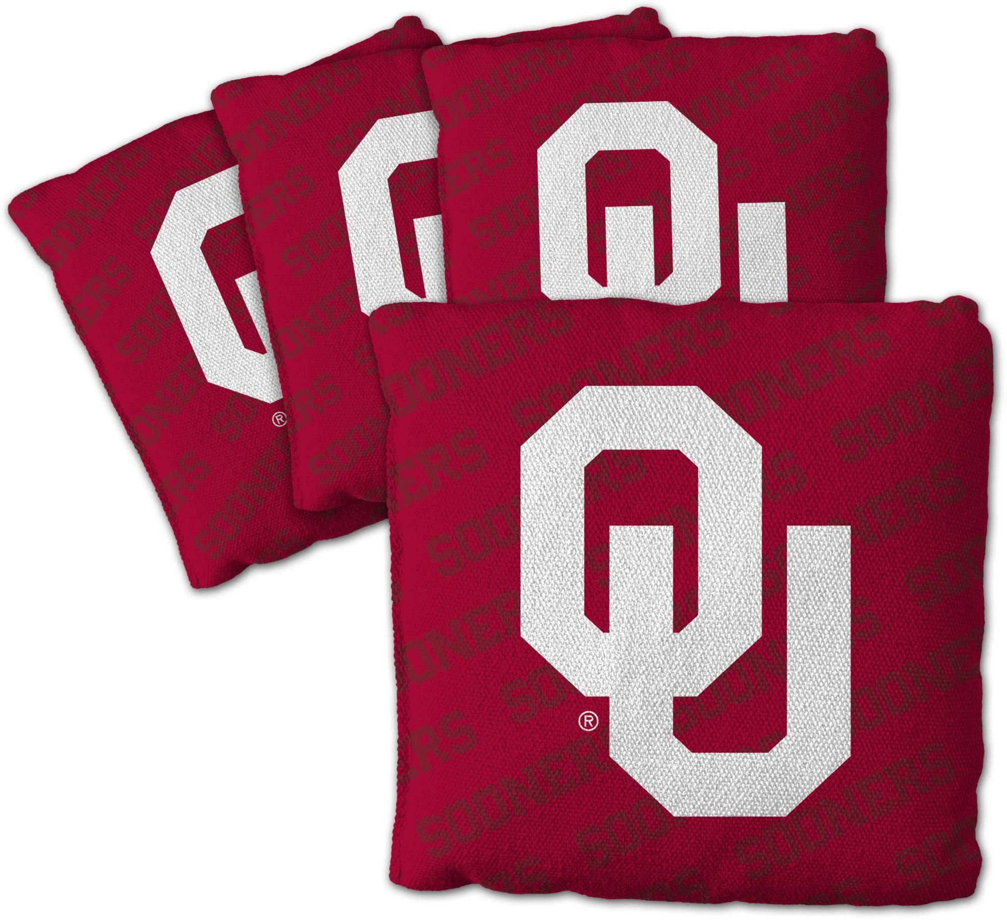 YouTheFan Oklahoma Sooners Red 4-Pack Cornhole Bean Bag Set product image