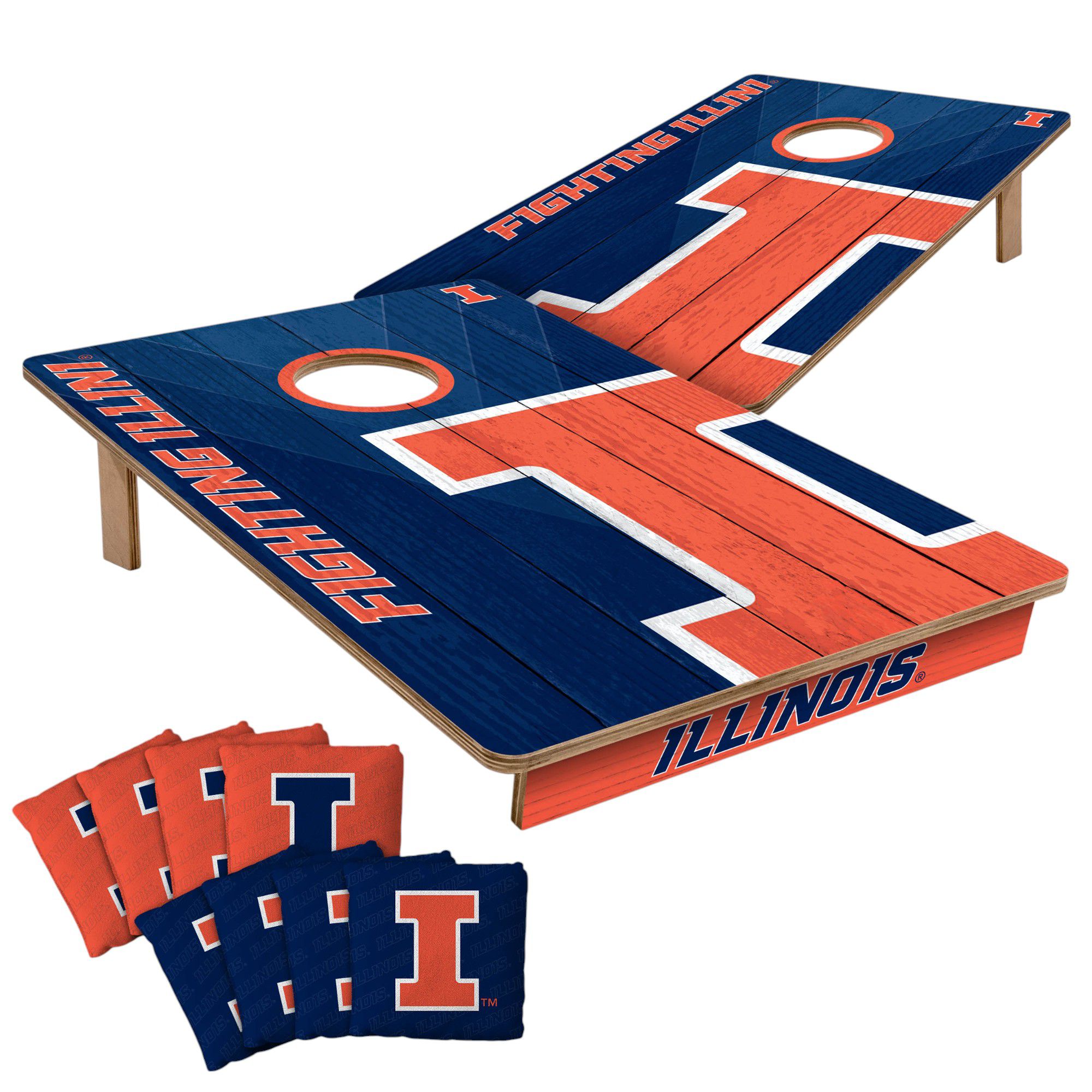 YouTheFan Illinois Fighting Illini 2' x 3' Cornhole Boards product image