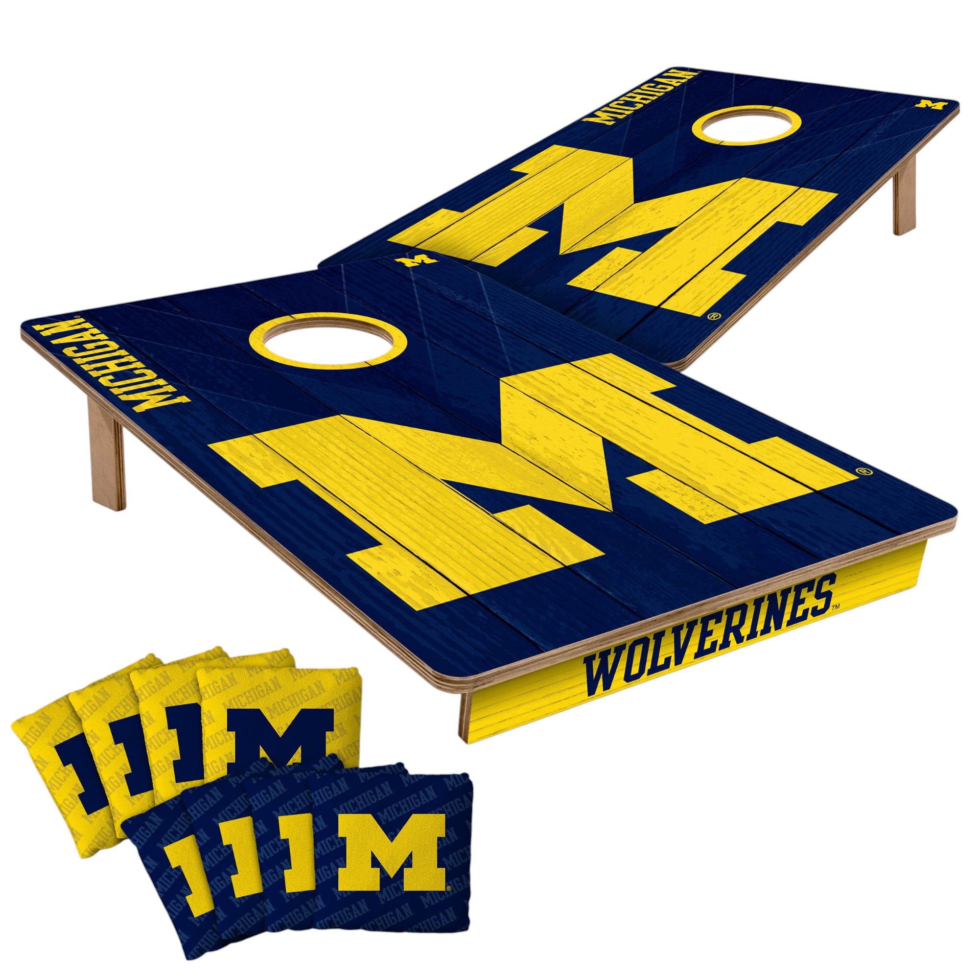 YouTheFan Michigan Wolverines 2' x 3' Cornhole Boards product image