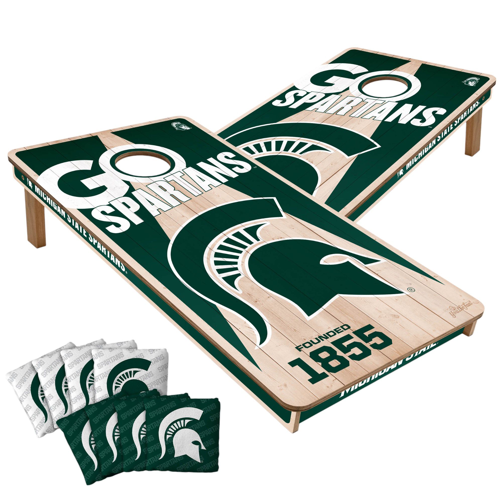 YouTheFan Michigan State Spartans 2' x 4' Cornhole Boards product image