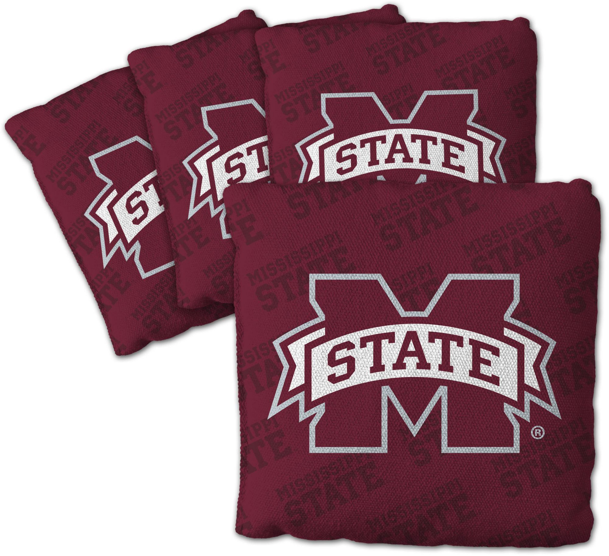 YouTheFan Mississippi State Bulldogs Maroon 4-Pack Cornhole Bean Bag Set product image