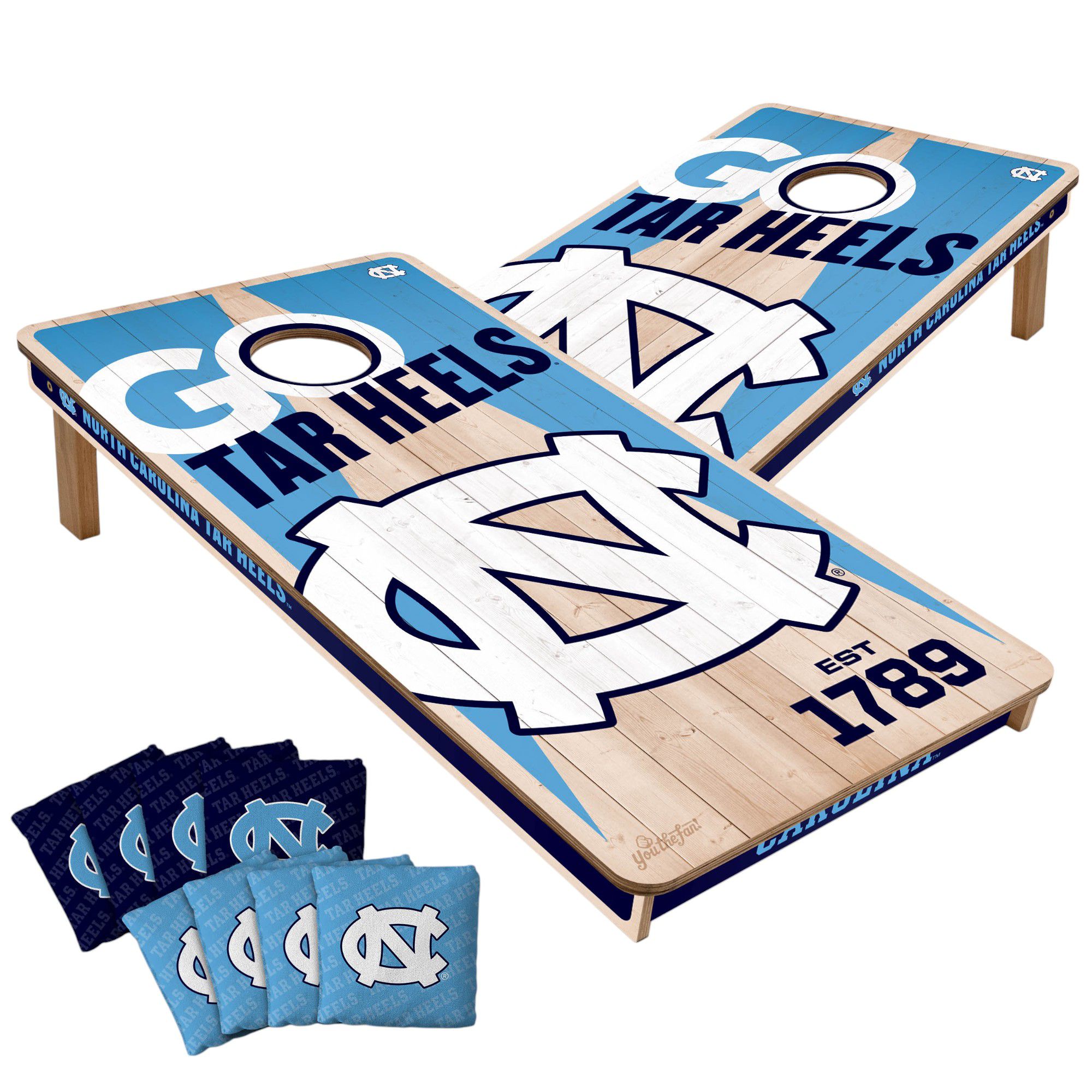 YouTheFan North Carolina Tar Heels 2' x 4' Cornhole Boards product image