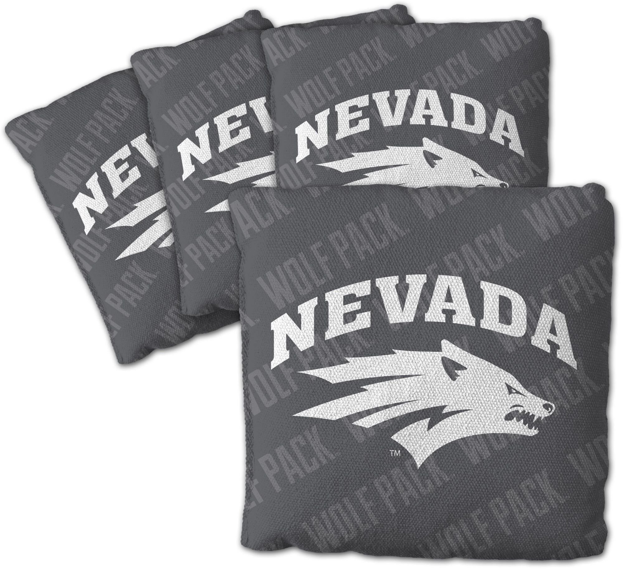YouTheFan Nevada Wolf Pack Grey 4-Pack Cornhole Bean Bag Set product image