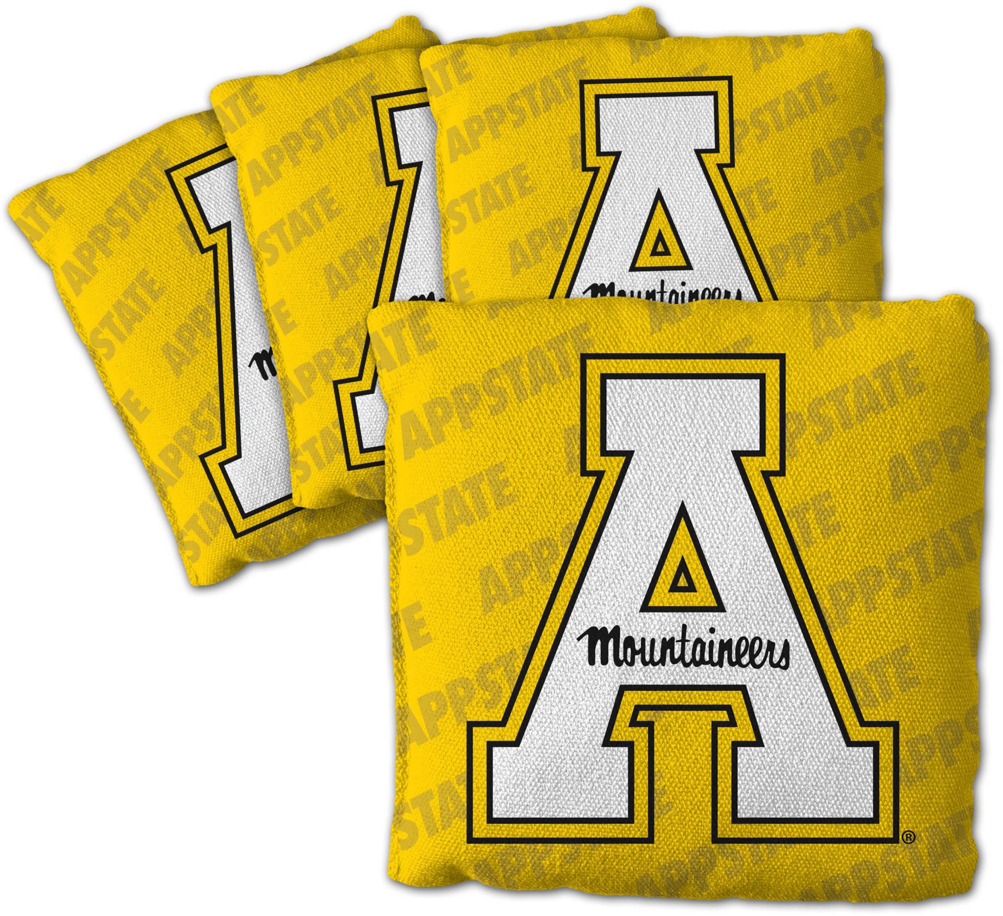 YouTheFan Appalachian State Mountaineers Yellow 4-Pack Cornhole Bean Bag Set product image