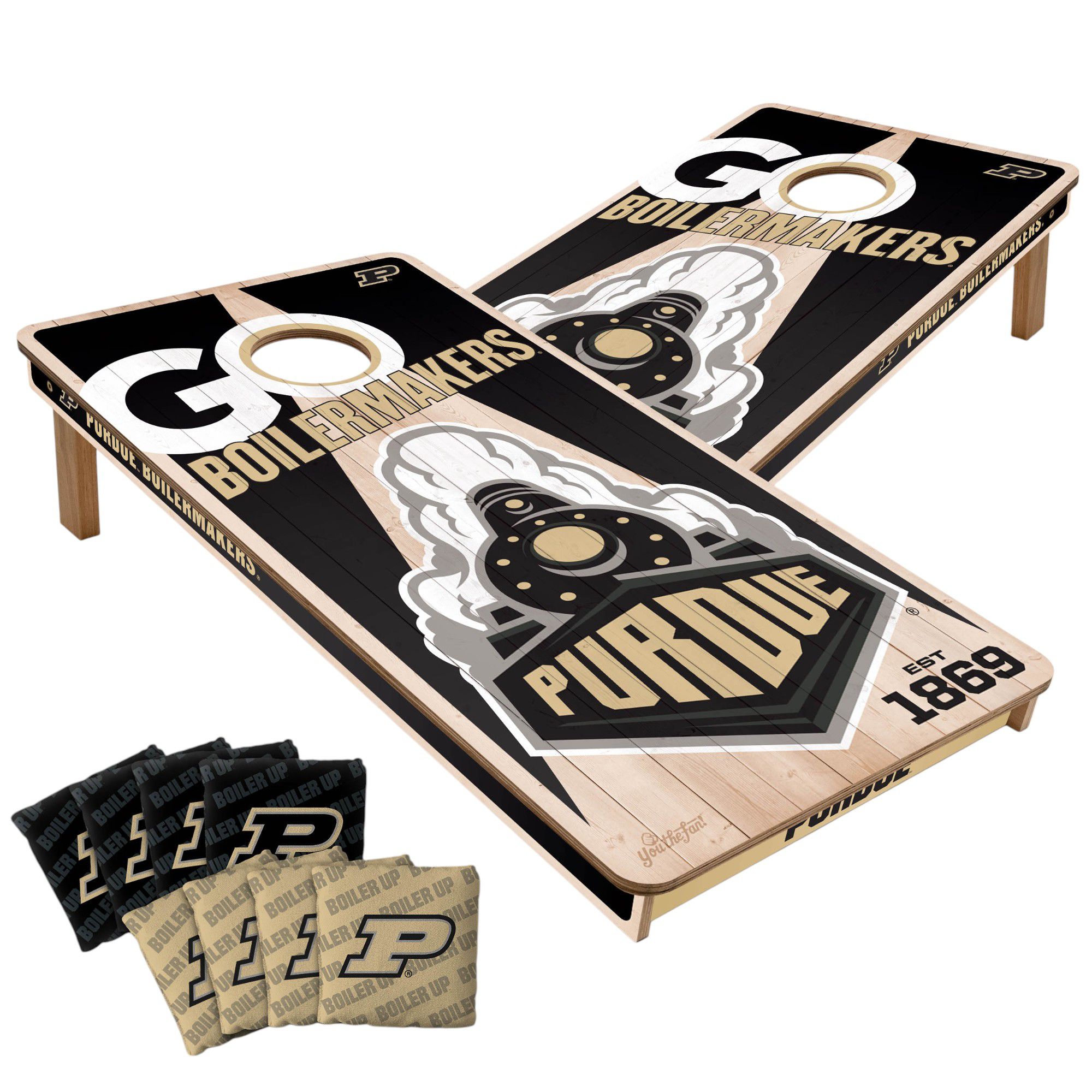 YouTheFan Purdue Boilermakers 2' x 4' Cornhole Boards product image