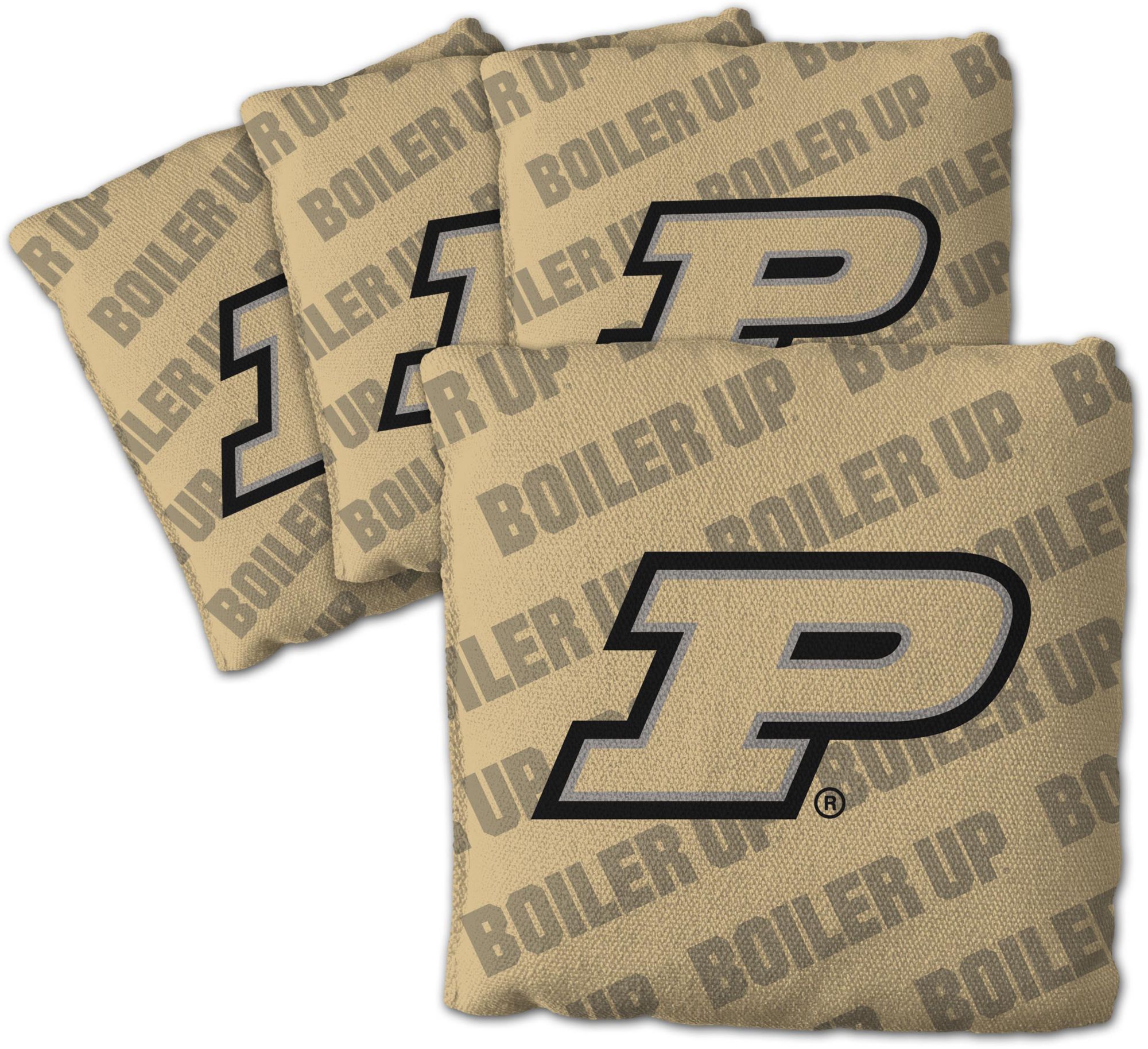 YouTheFan Purdue Boilermakers Gold 4-Pack Cornhole Bean Bag Set product image