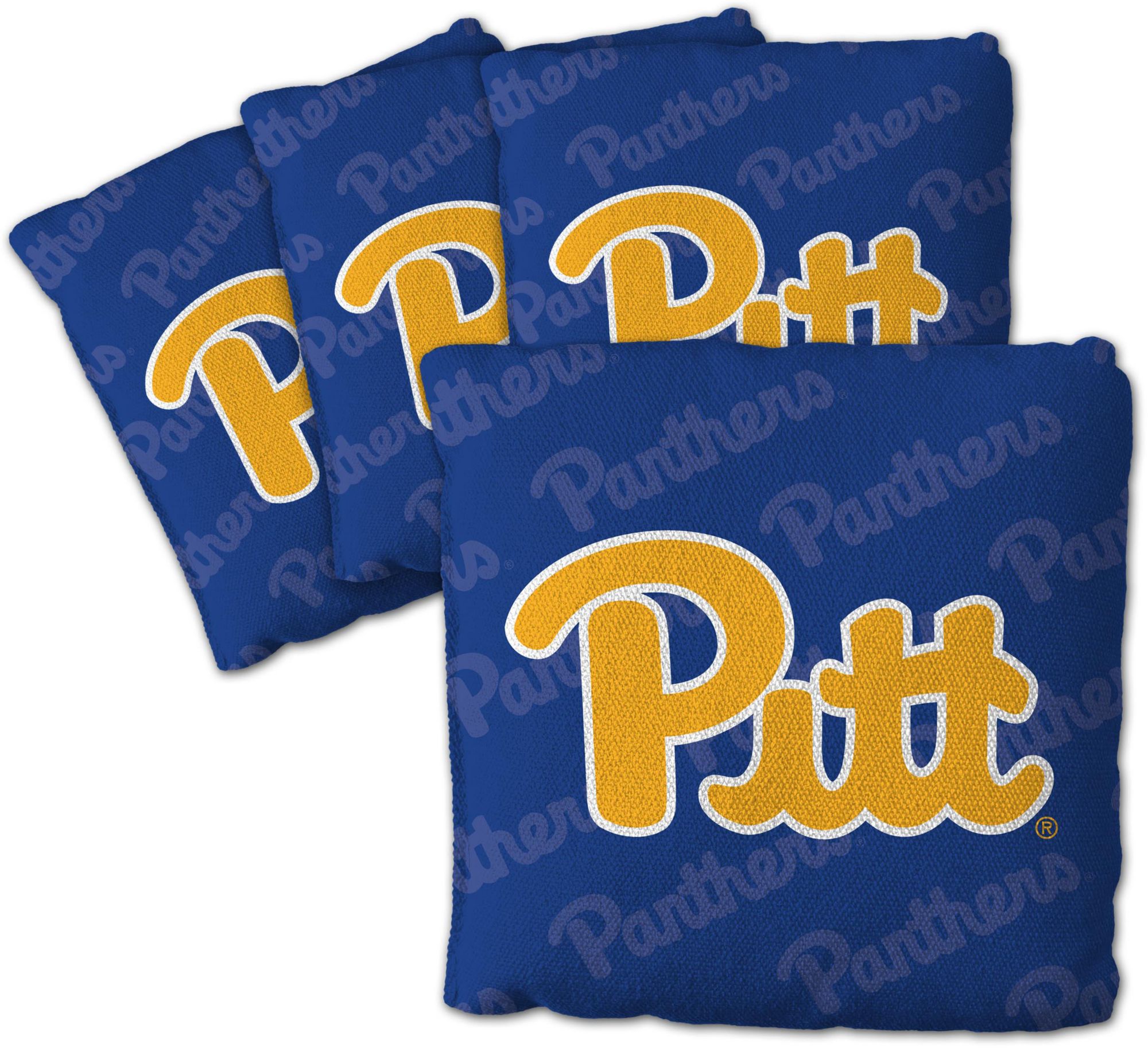 YouTheFan Pittsburgh Panthers Blue 4-Pack Cornhole Bean Bag Set product image