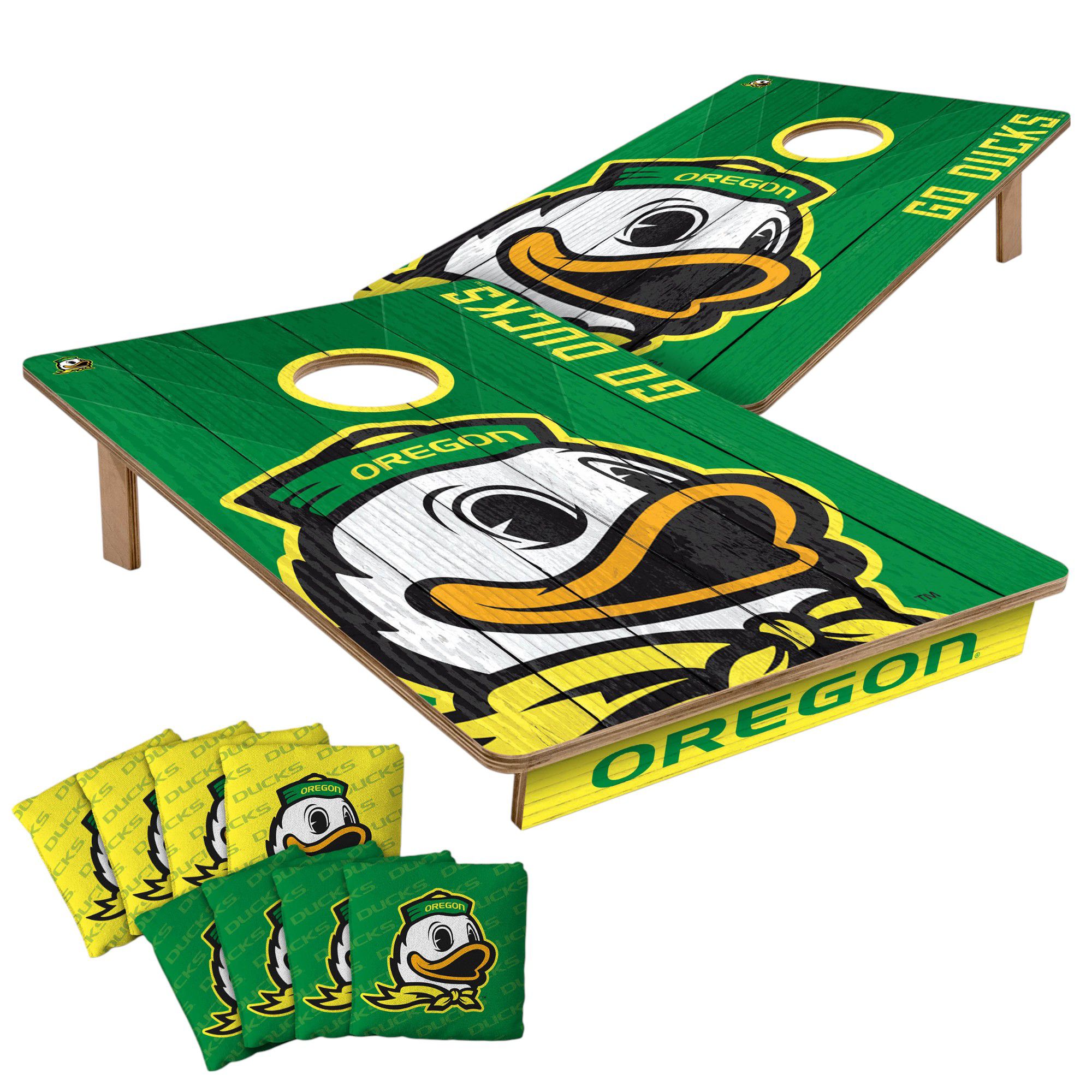 YouTheFan Oregon Ducks 2' x 3' Cornhole Boards product image