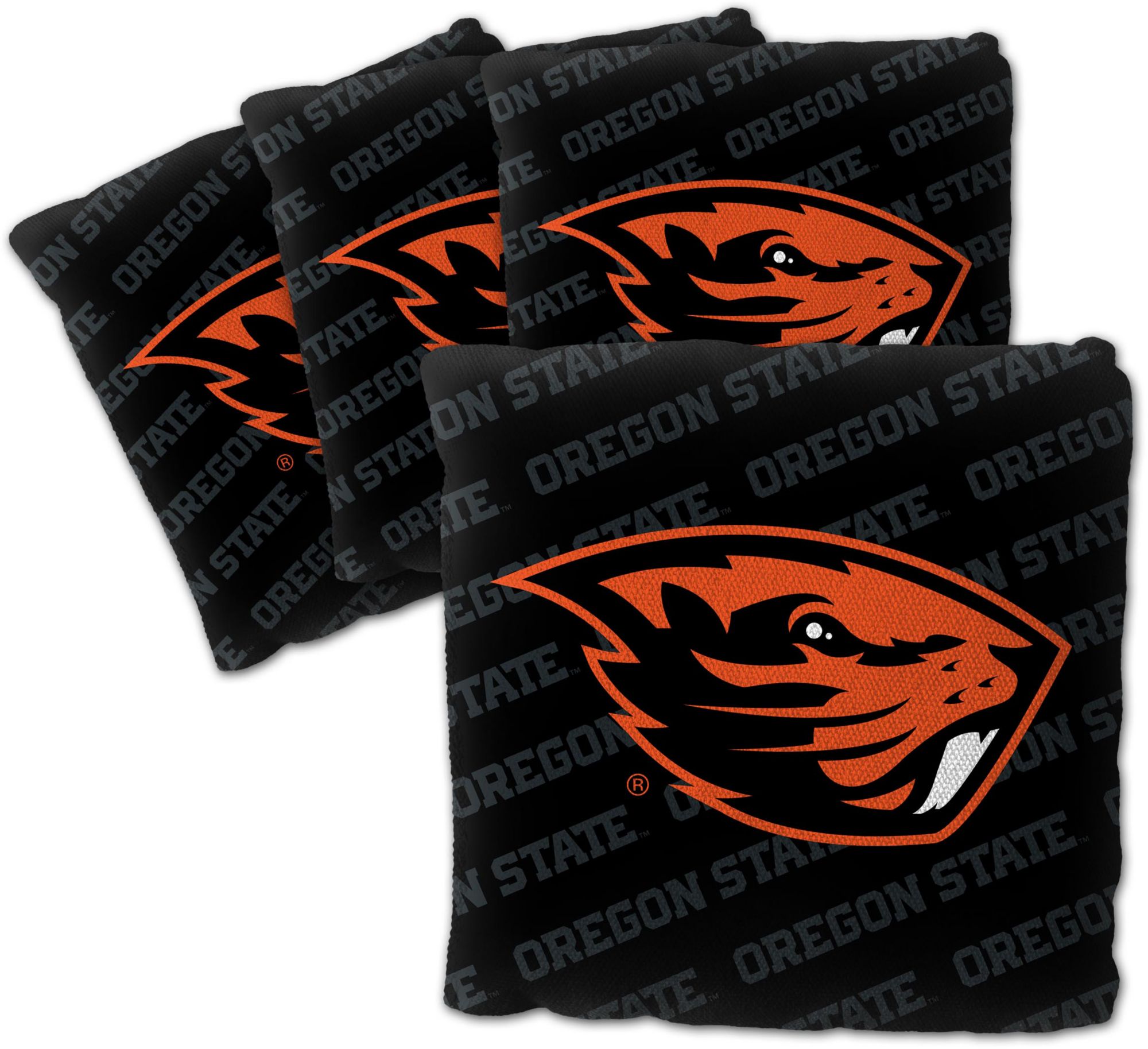 YouTheFan Oregon State Beavers Black 4-Pack Cornhole Bean Bag Set product image